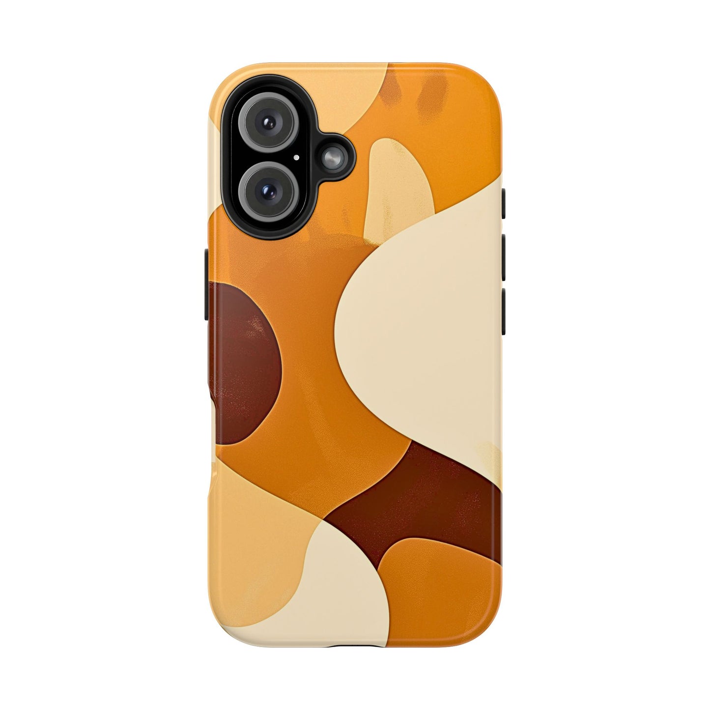 Funda/Cubierta resistente para teléfono con diseño en beige y marrón Earth Harmony | Estética