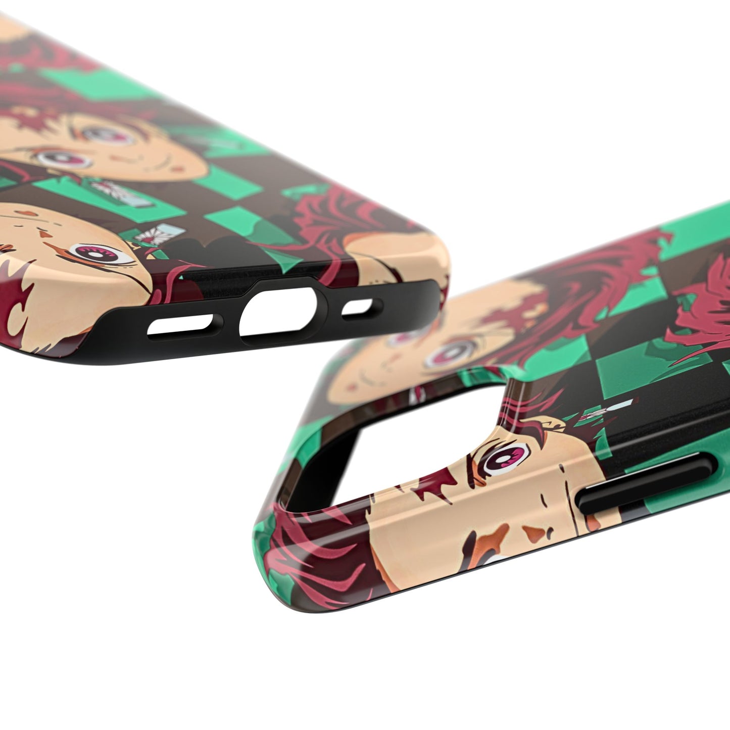 Tanjiro Kamado Head Pattern Tough Phone Case | Anime - Demon Slayer