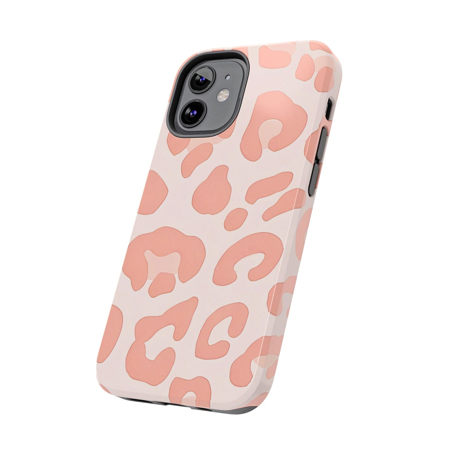 Funda resistente para teléfono con estampado de leopardo rosa preppy | Estética