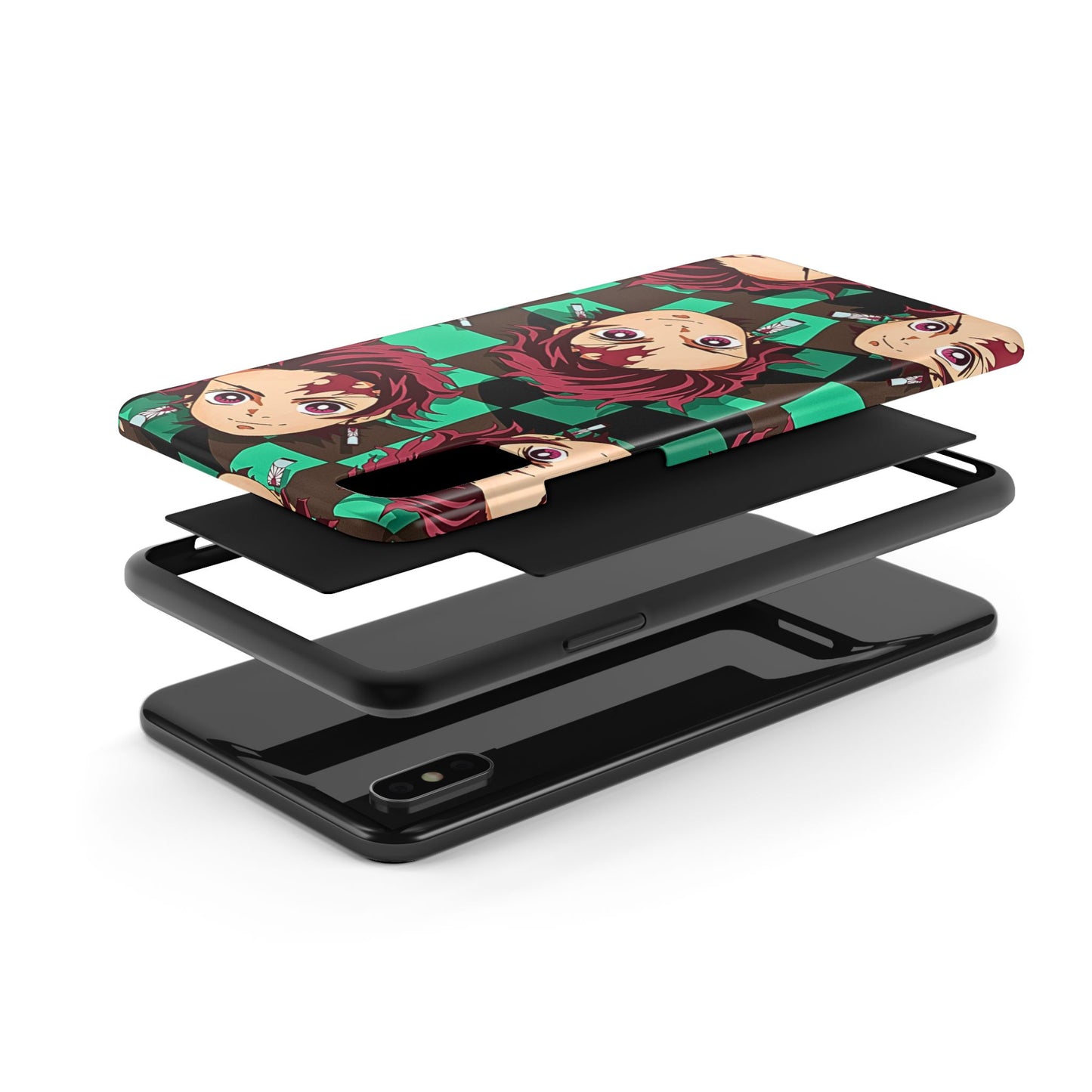 Tanjiro Kamado Head Pattern Tough Phone Case | Anime - Demon Slayer