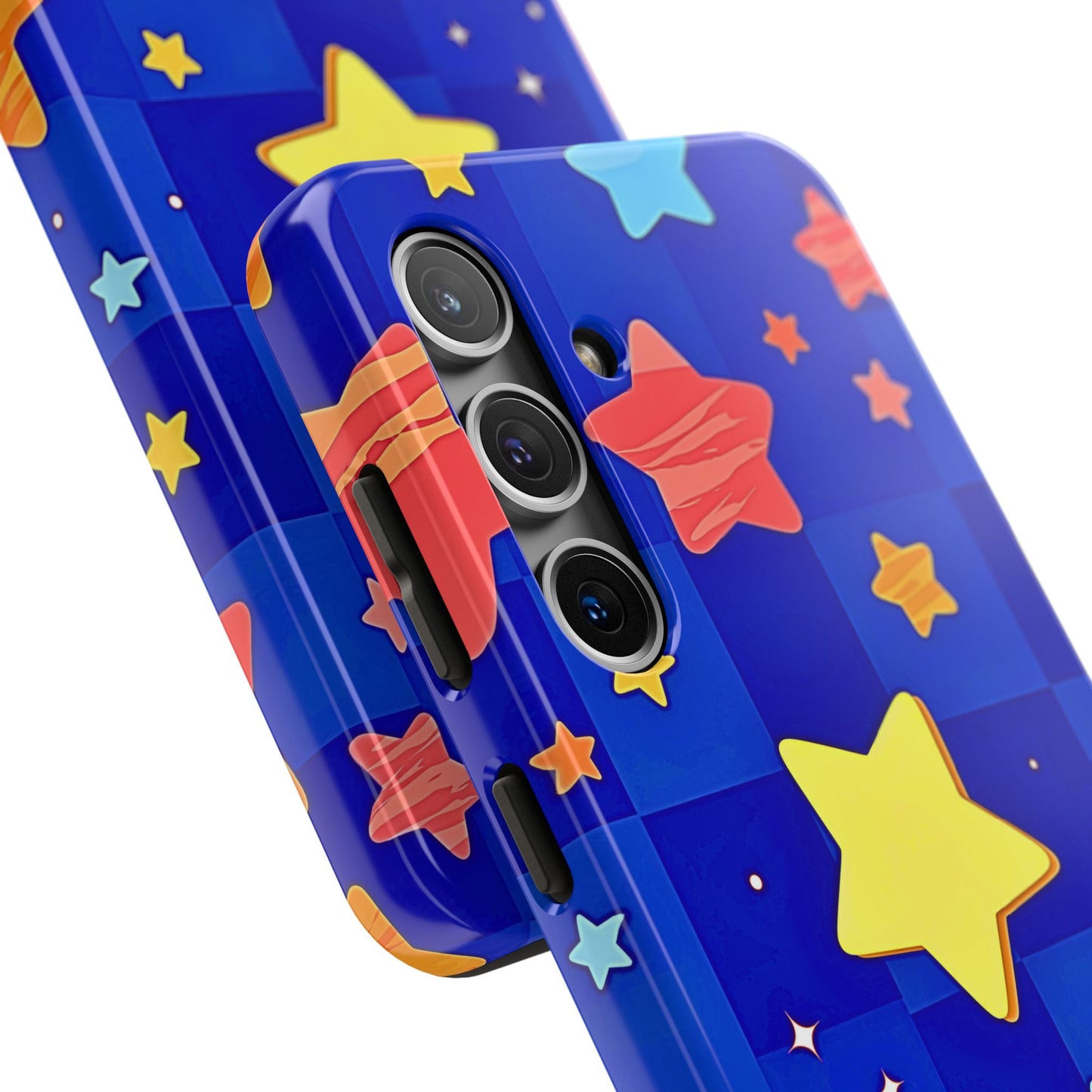 Vibrant Preppy Stars Pattern Tough Phone Case | Aesthetic