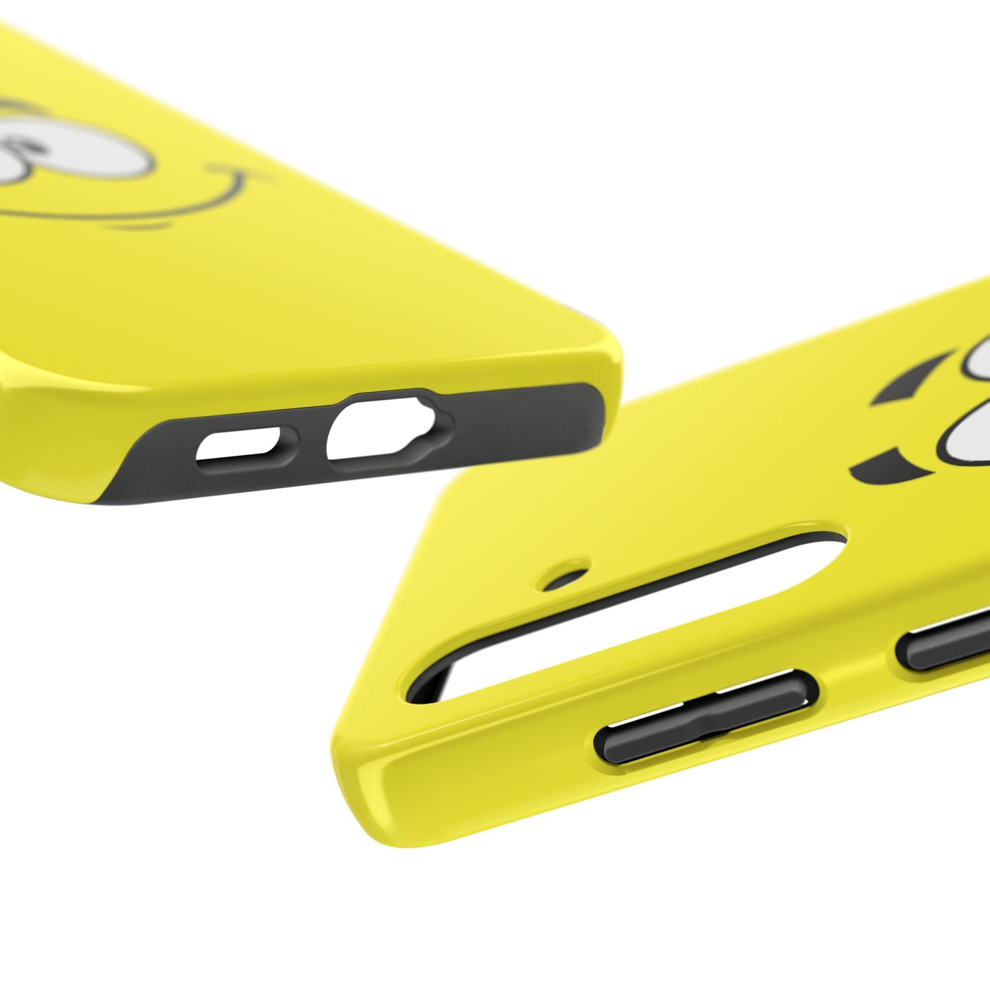 Smiley Happy Face Yellow Minimalist Cartoon Tough Phone Case | Funny