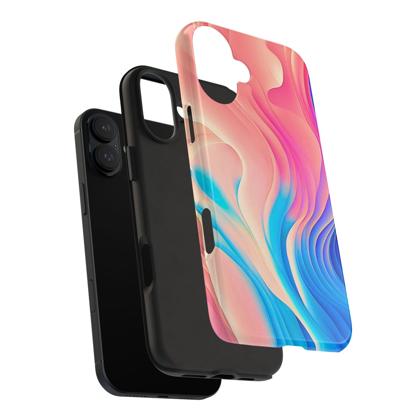 Abstract Pastel Waves Tough Phone Case | Aesthetic