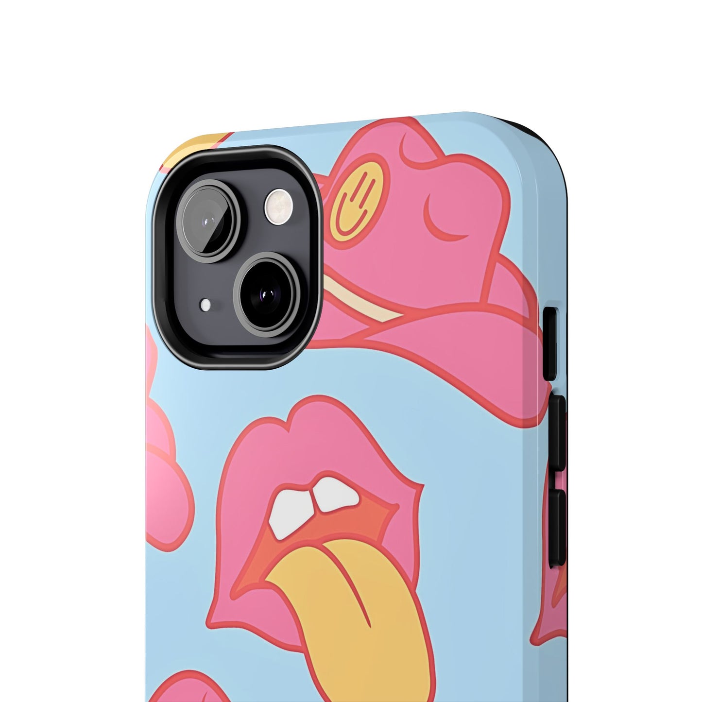 Preppy Cowboy Hat & Hot Lips Pattern (Version 1) Tough Phone Case | Aesthetic