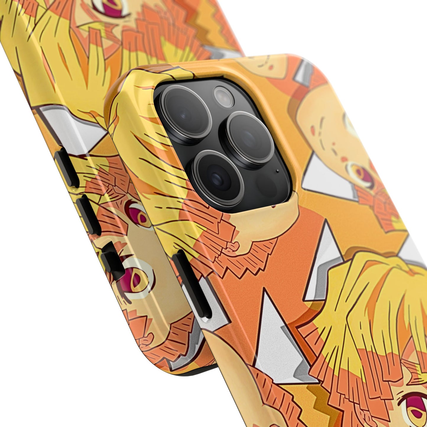 Zenitsu Agatsuma Haori Head Pattern Tough Phone Case | Anime - Demon Slayer