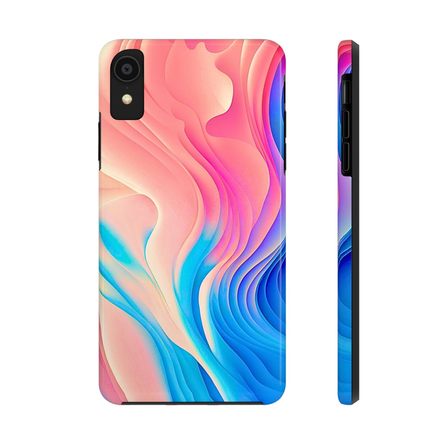 Abstract Pastel Waves Tough Phone Case | Aesthetic