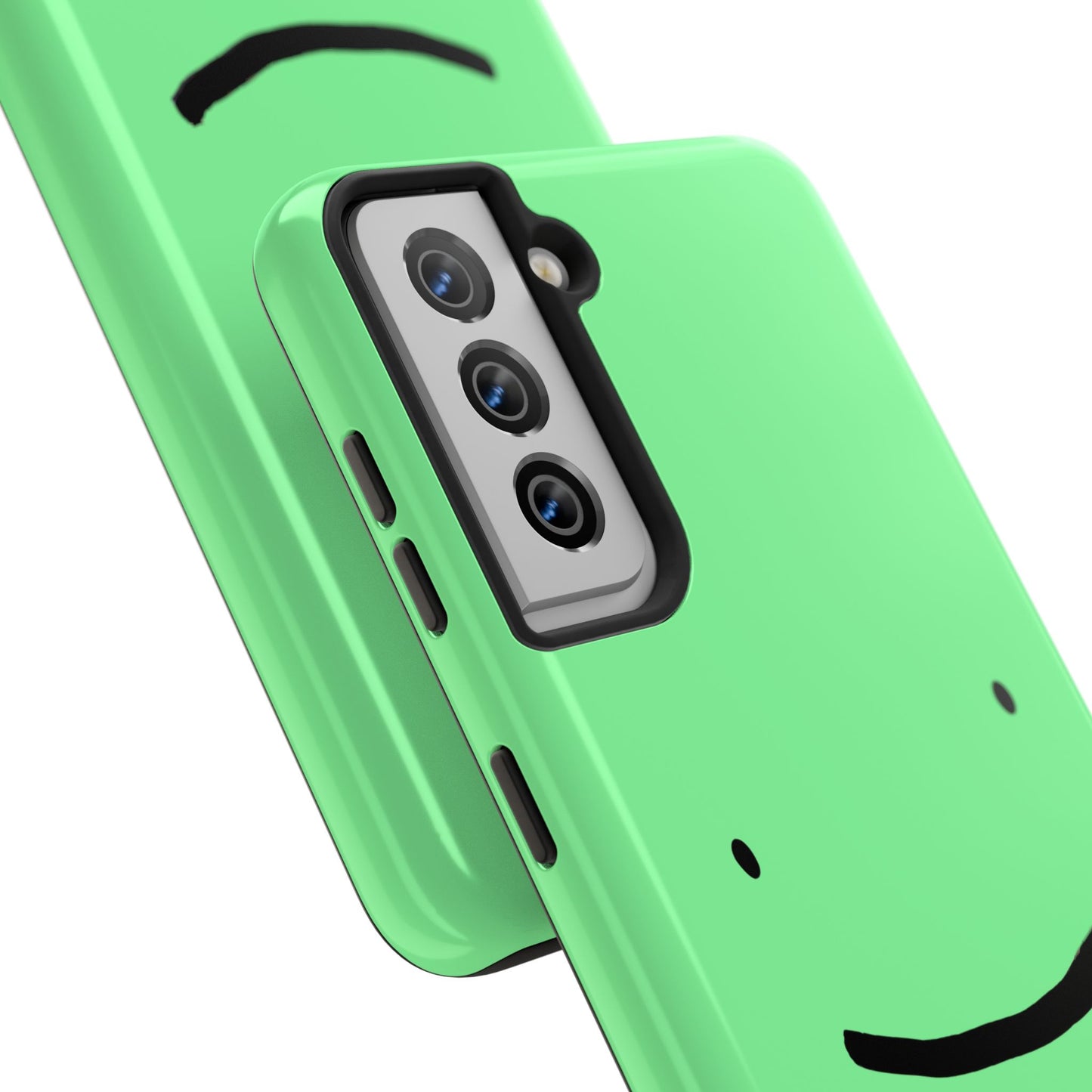 Simple Smile Green Face Tough Phone Case | Other