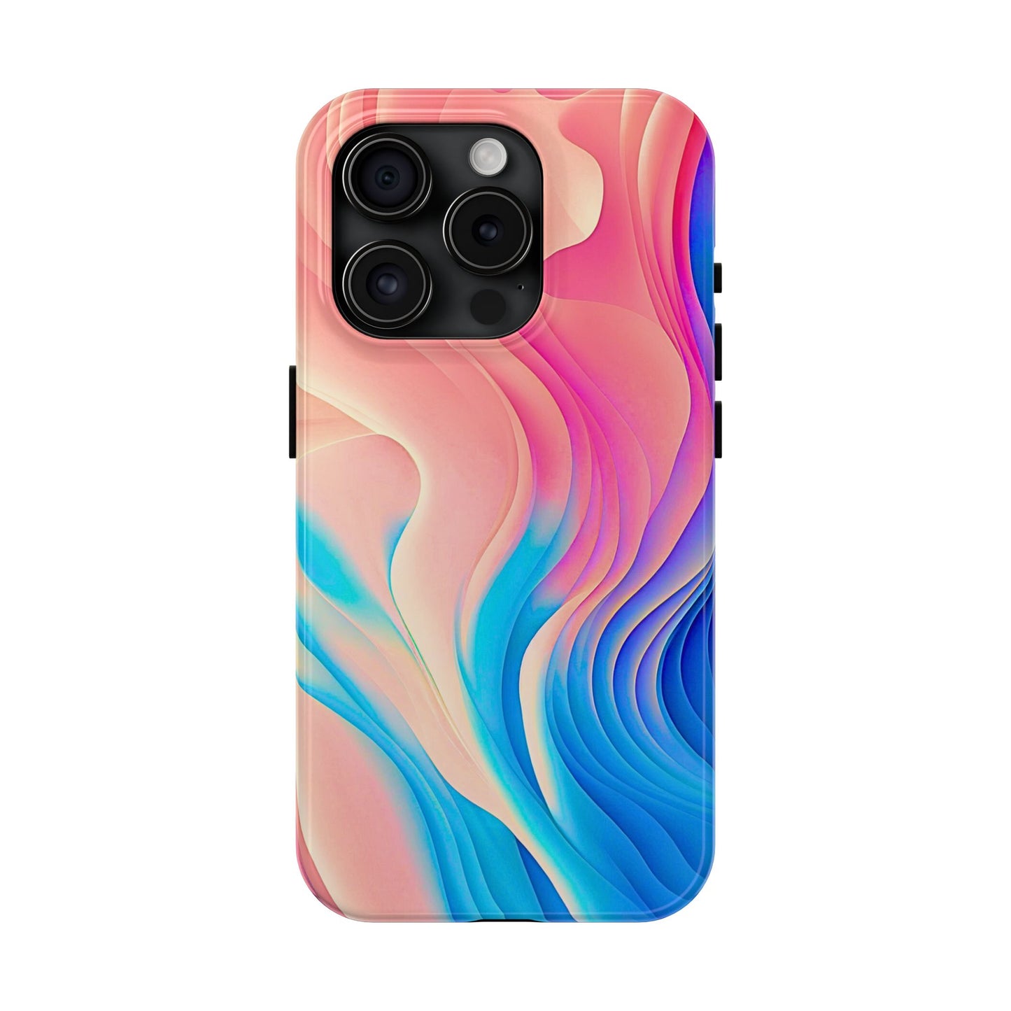 Abstract Pastel Waves Tough Phone Case | Aesthetic