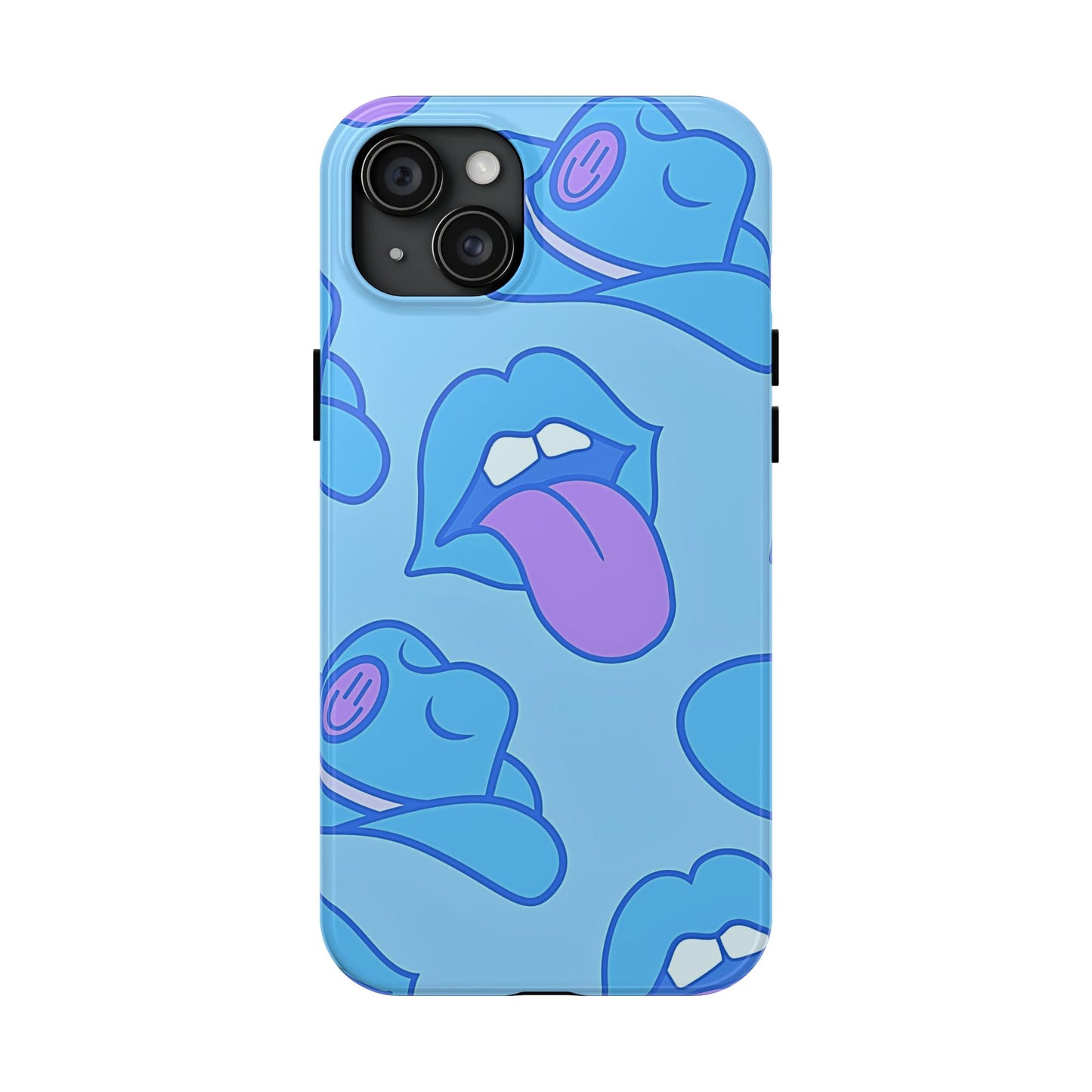 Preppy Cowboy Hat & Hot Lips Pattern (Version 2) Tough Phone Case | Aesthetic