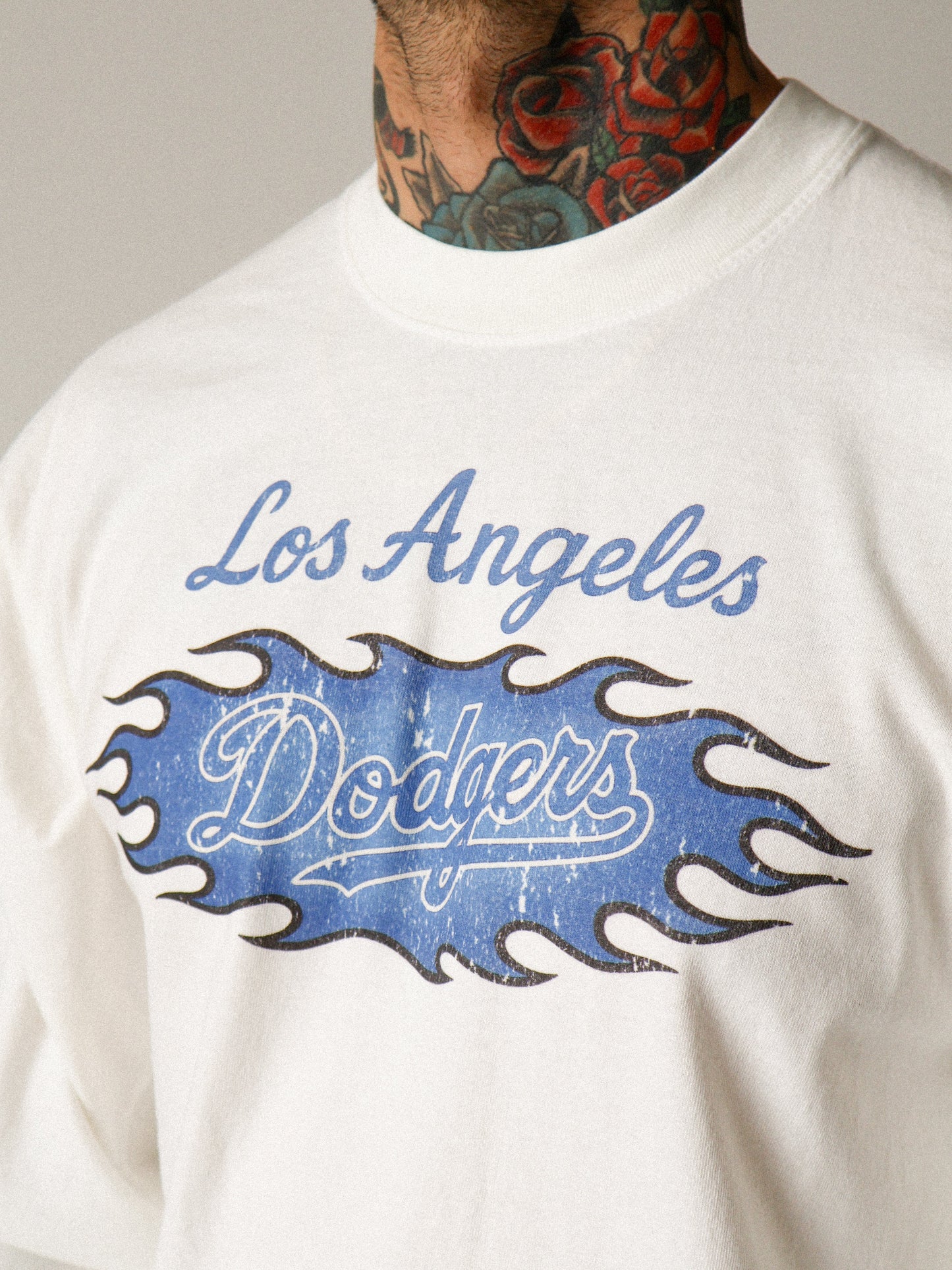 Off White - Blue Flame Long Sleeve