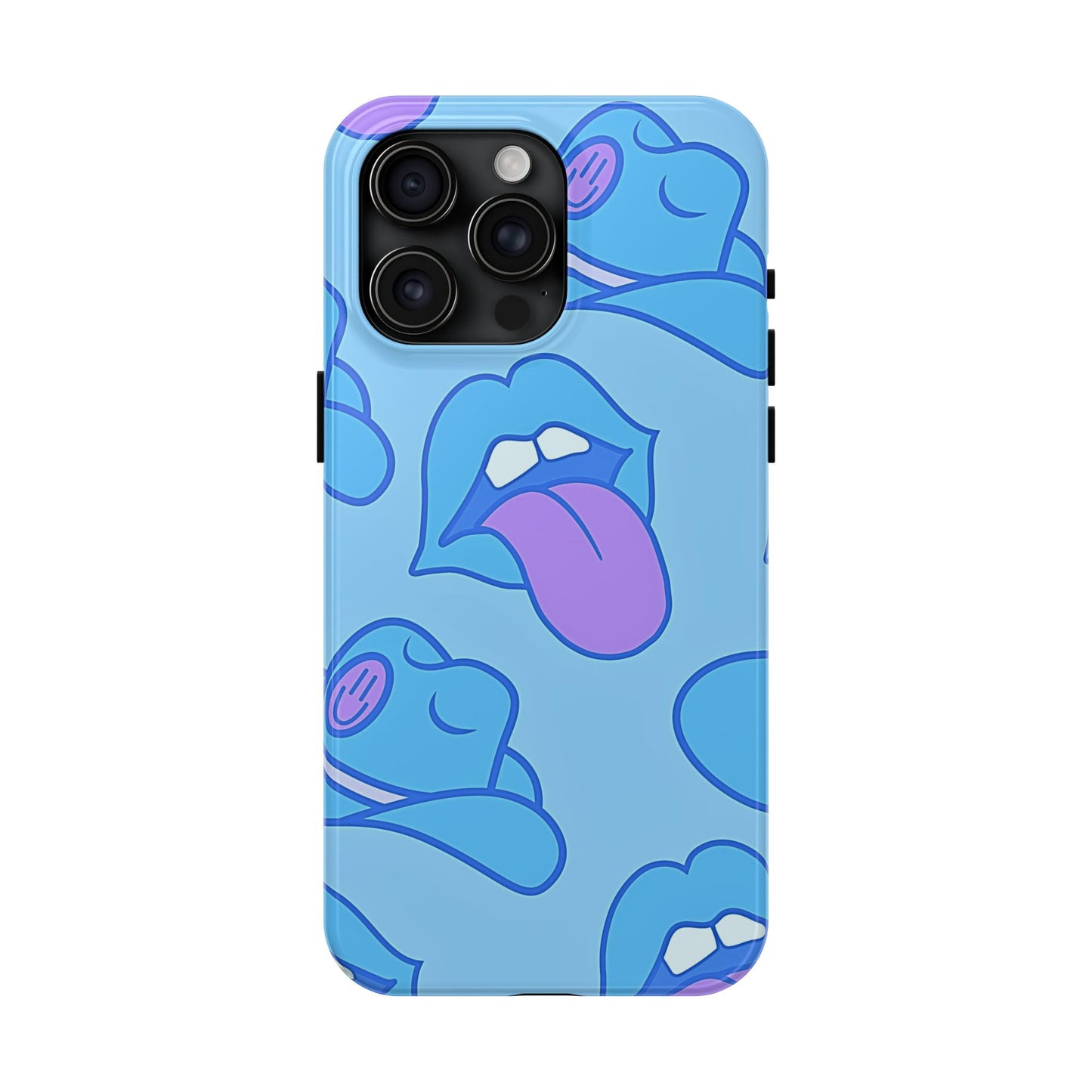 Preppy Cowboy Hat & Hot Lips Pattern (Version 2) Tough Phone Case | Aesthetic