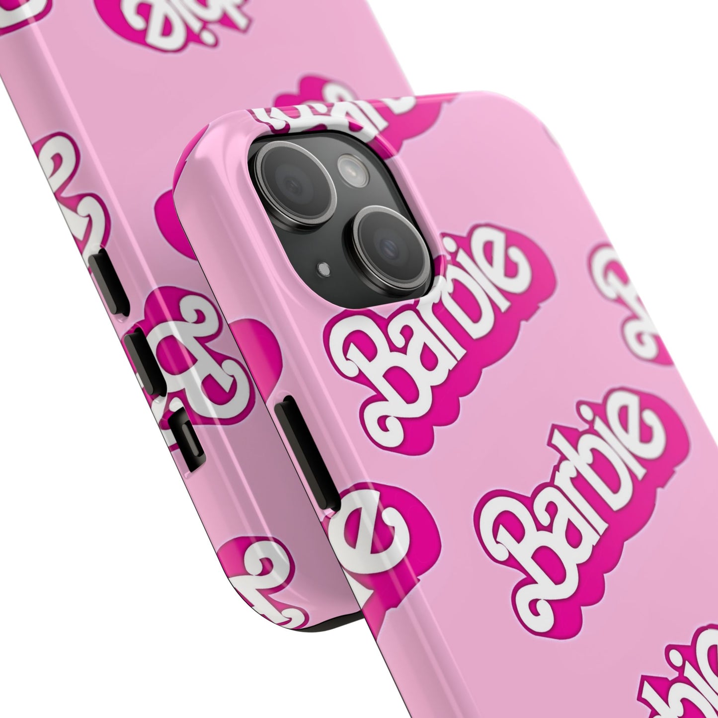 Retro Style Barbie Logo Pattern Tough Phone Case/Cover | Aesthetic