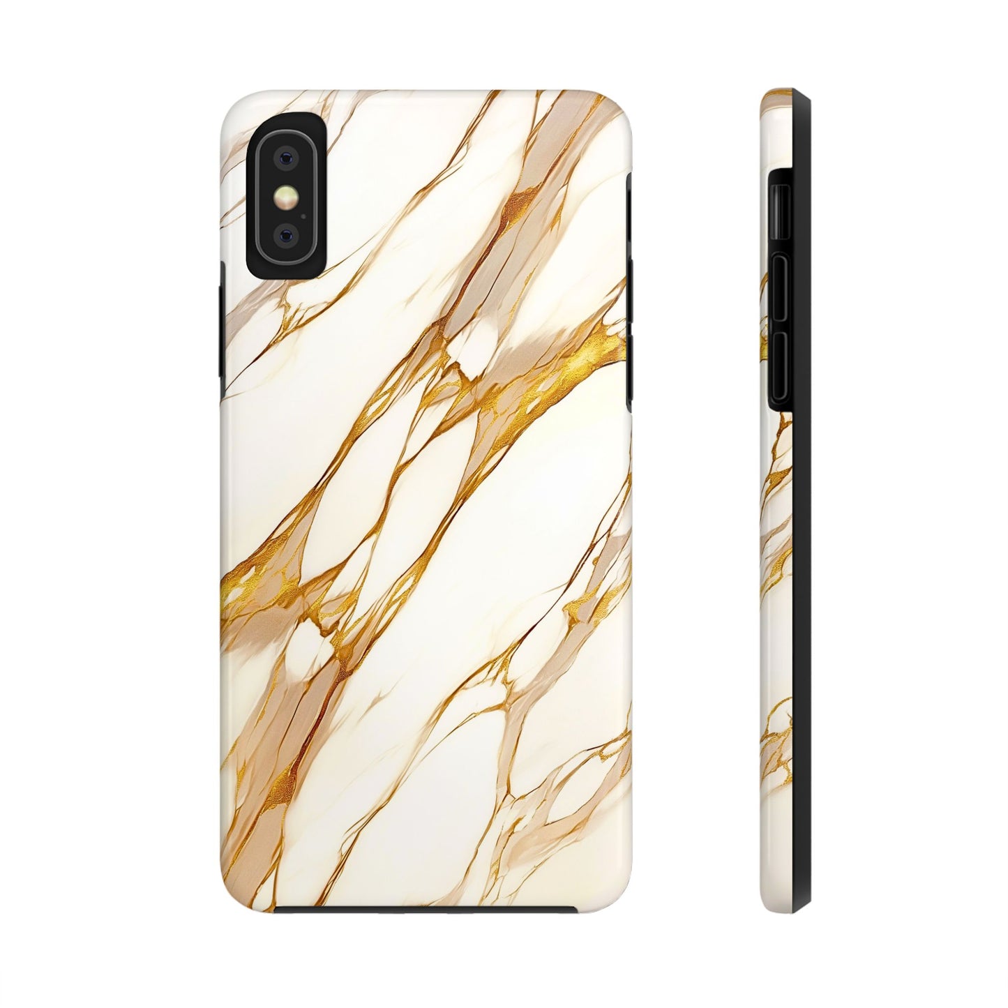 Luxury Marble Gold Vein Texture Pattern Style Tough Phone Case/Cover | Aesthetic
