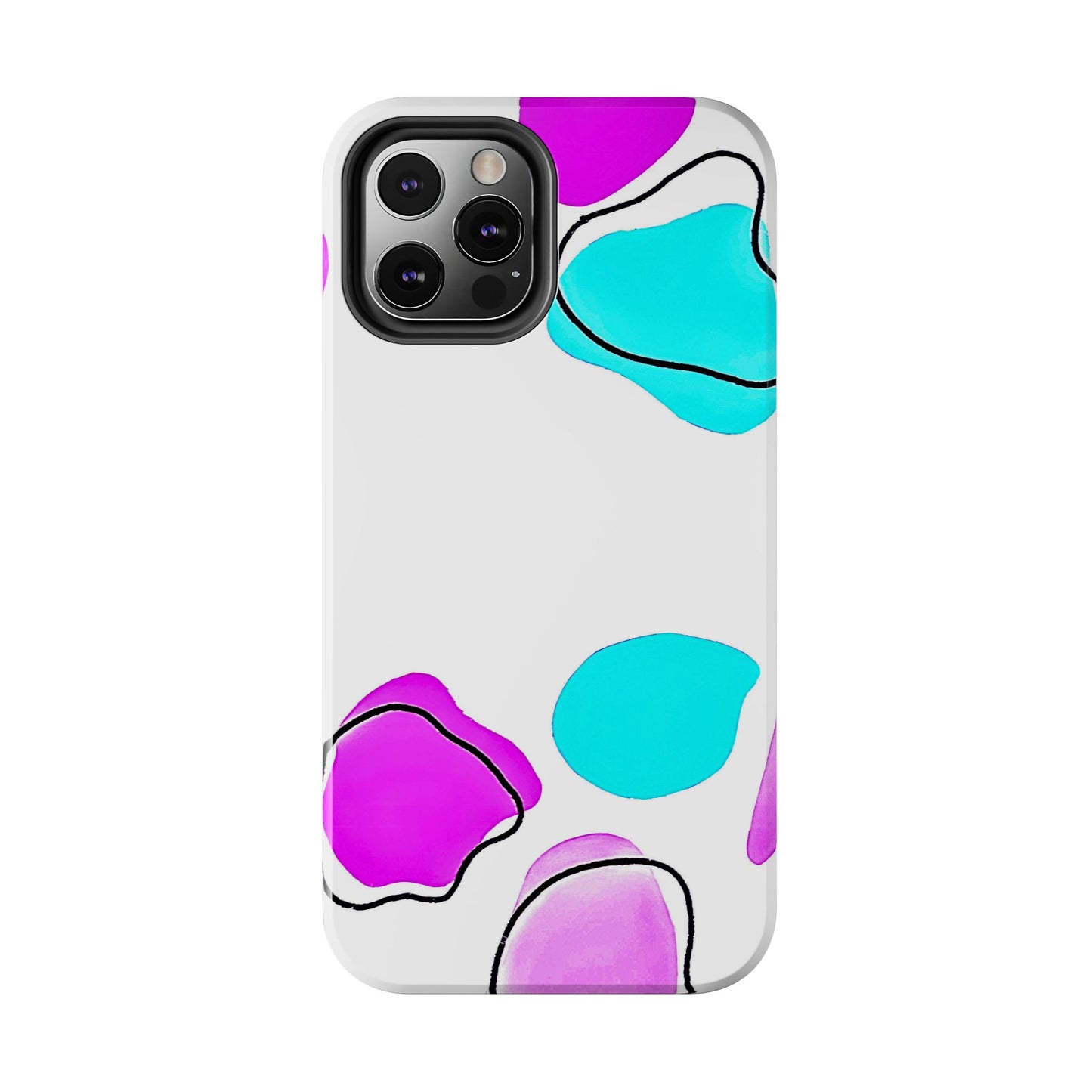 Abstract Shapes Preppy Pastel Style (Version 2) Tough Phone Case | Aesthetic