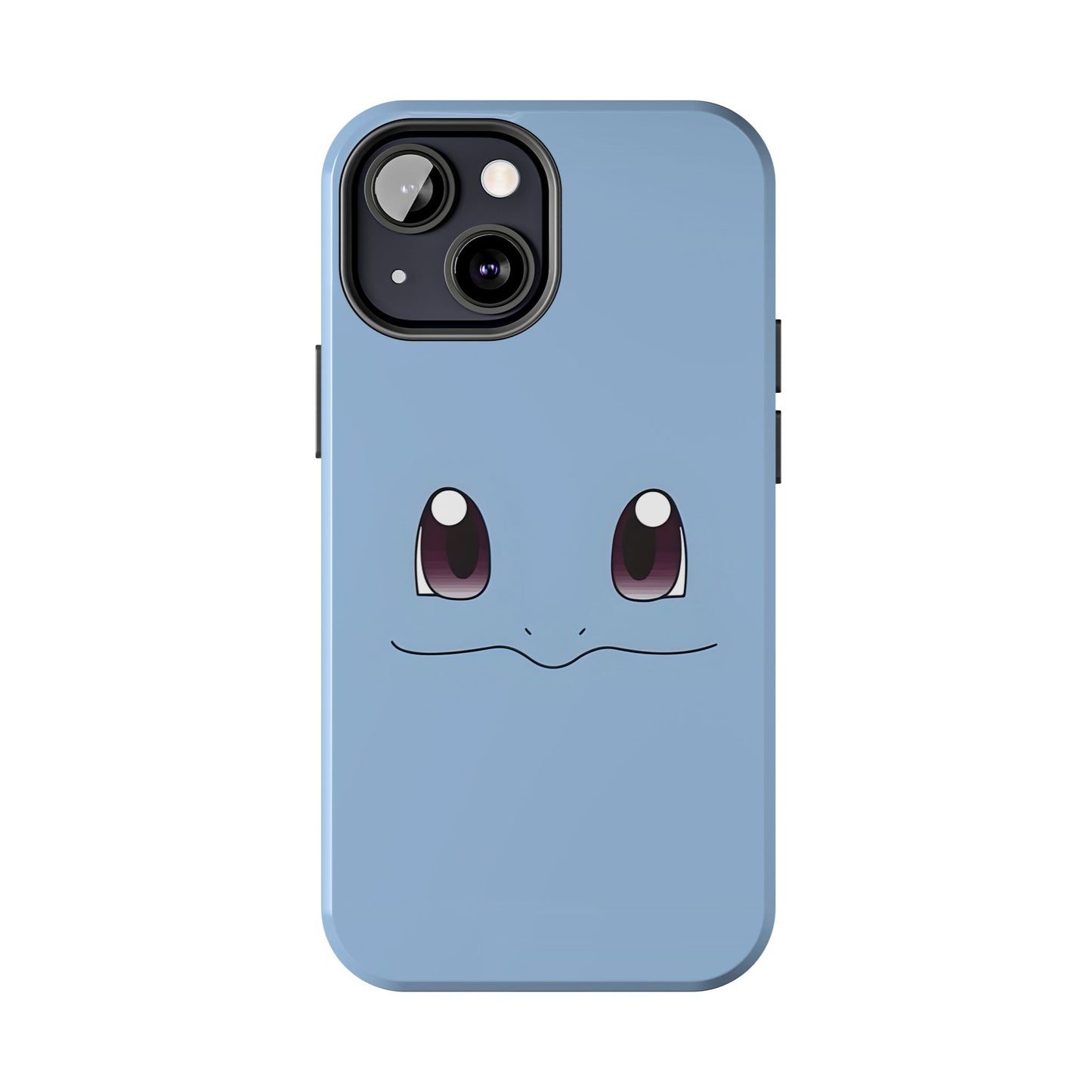 Blue Turtle Simple Blue Smile Tough Phone Case | Anime