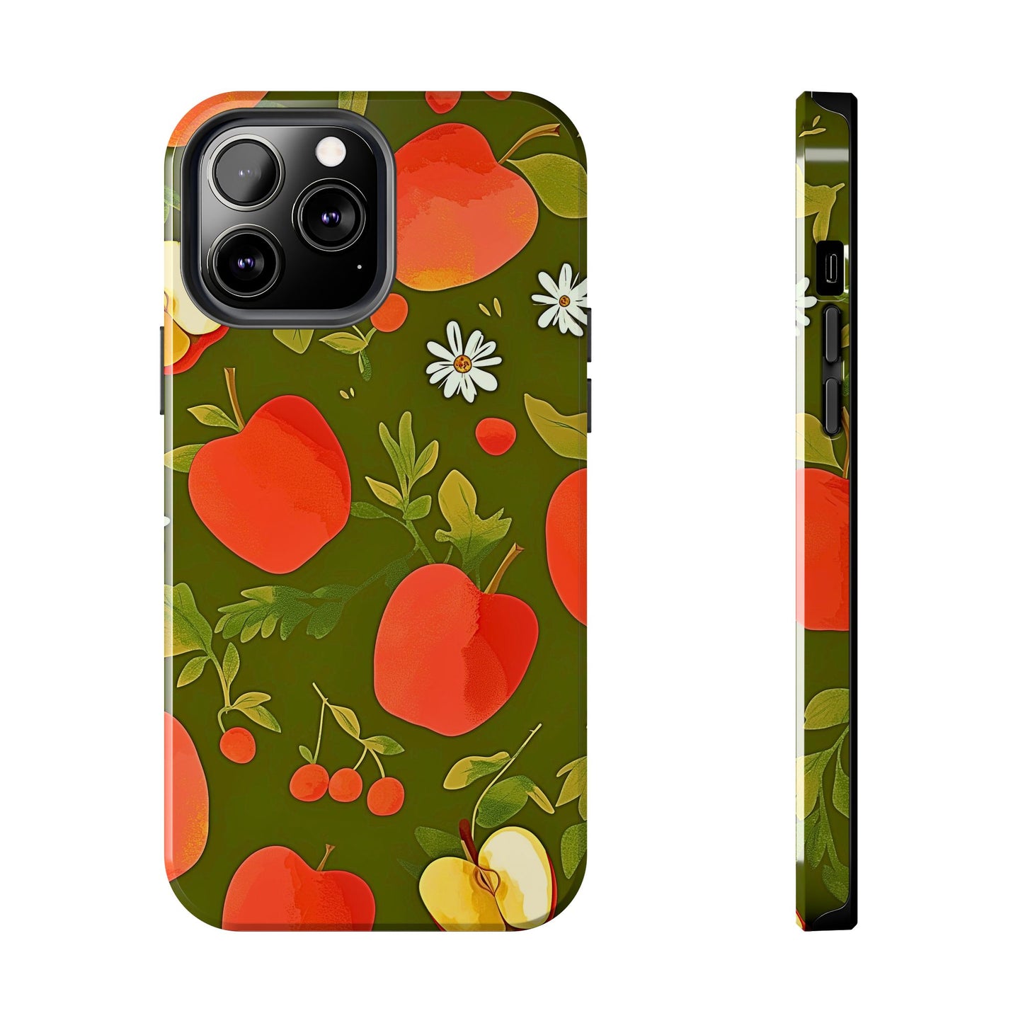 Apple & Berry Garden Pattern Style Tough Phone Case/Cover | Aesthetic