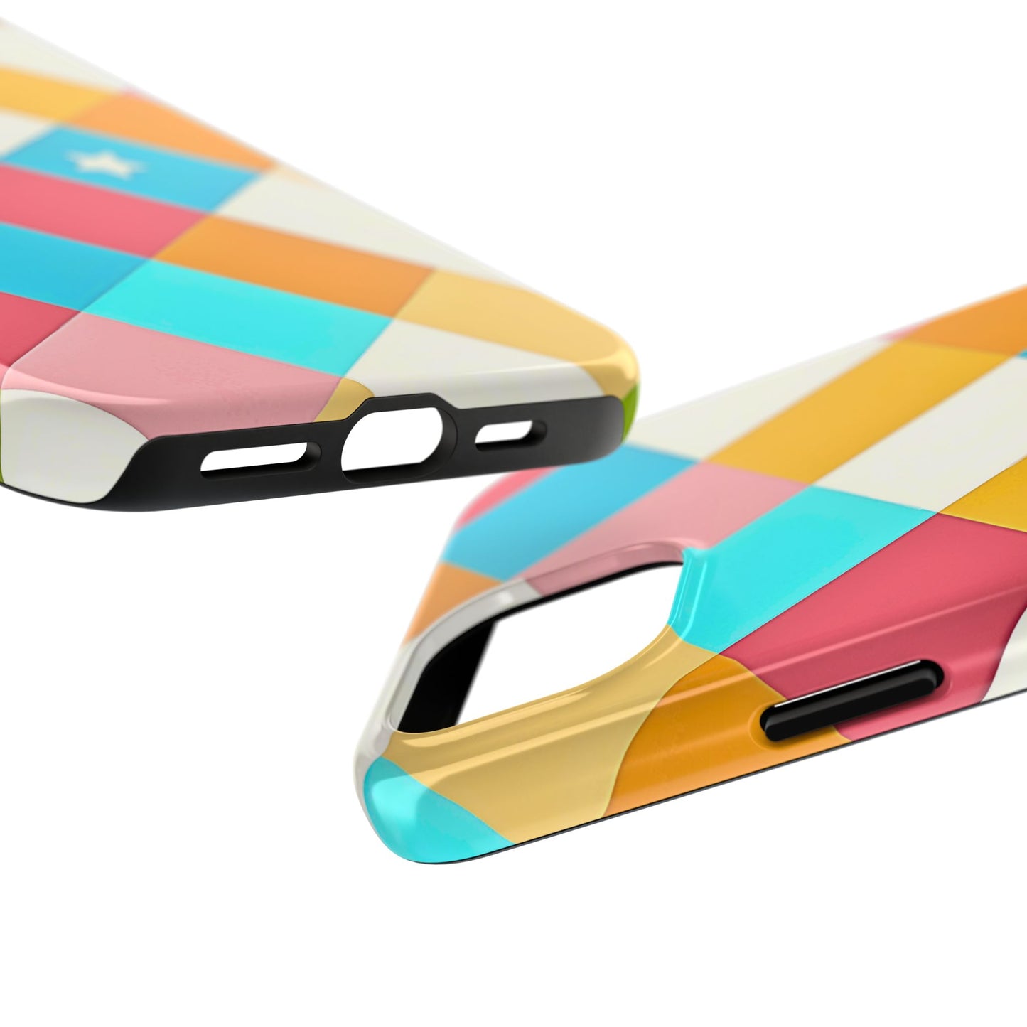 Vibrant Preppy Checkered Tough Phone Case | Aesthetic