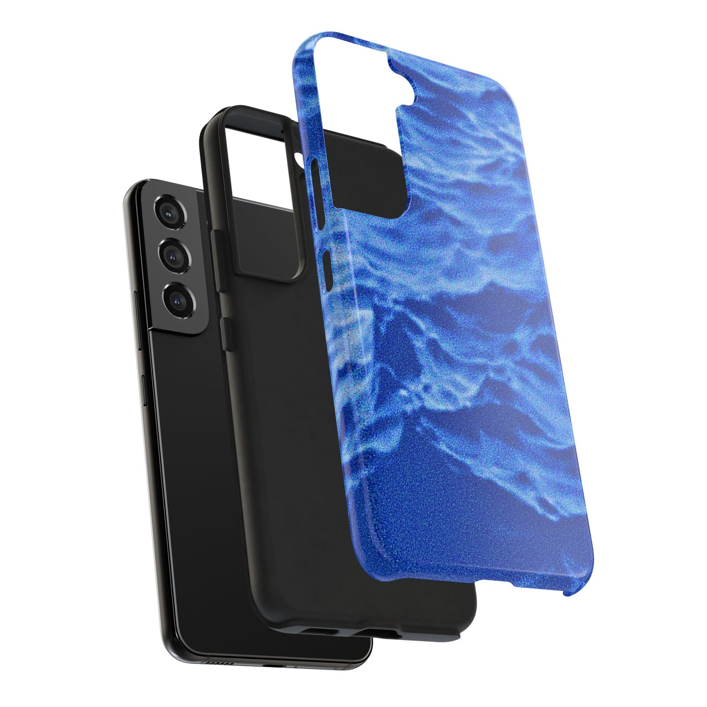 Blurred Ocean Waves Dark Blue Tough Phone Case | Aesthetic