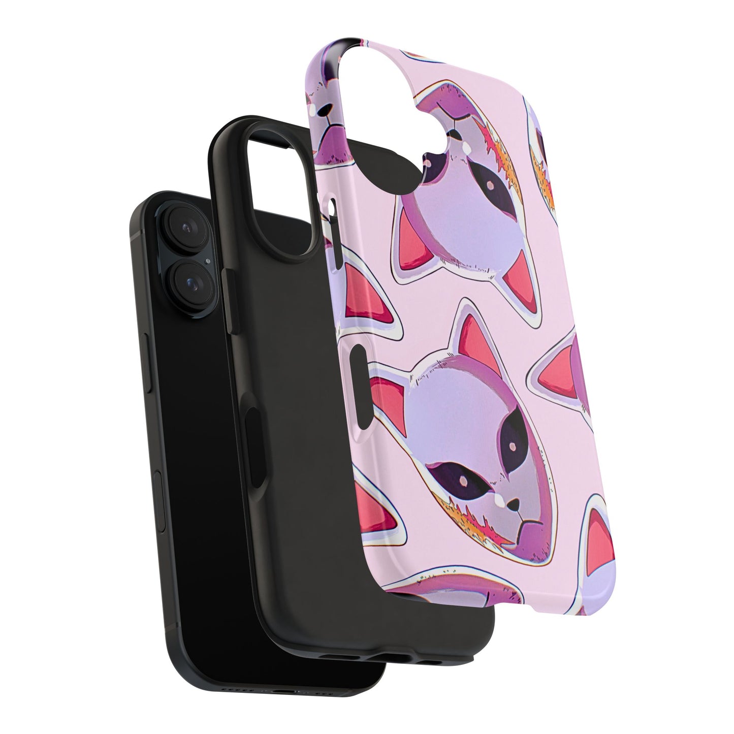 Sabito Fox Mask Pattern Tough Phone Case | Anime - Demon Slayer