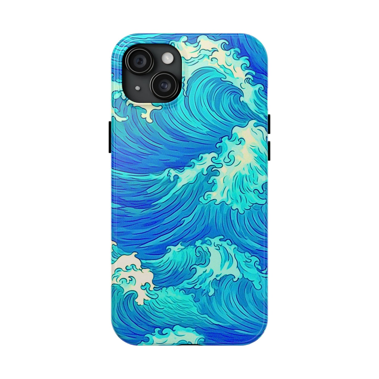 Cool Water Wave Style Tough Phone Case | Aesthetic