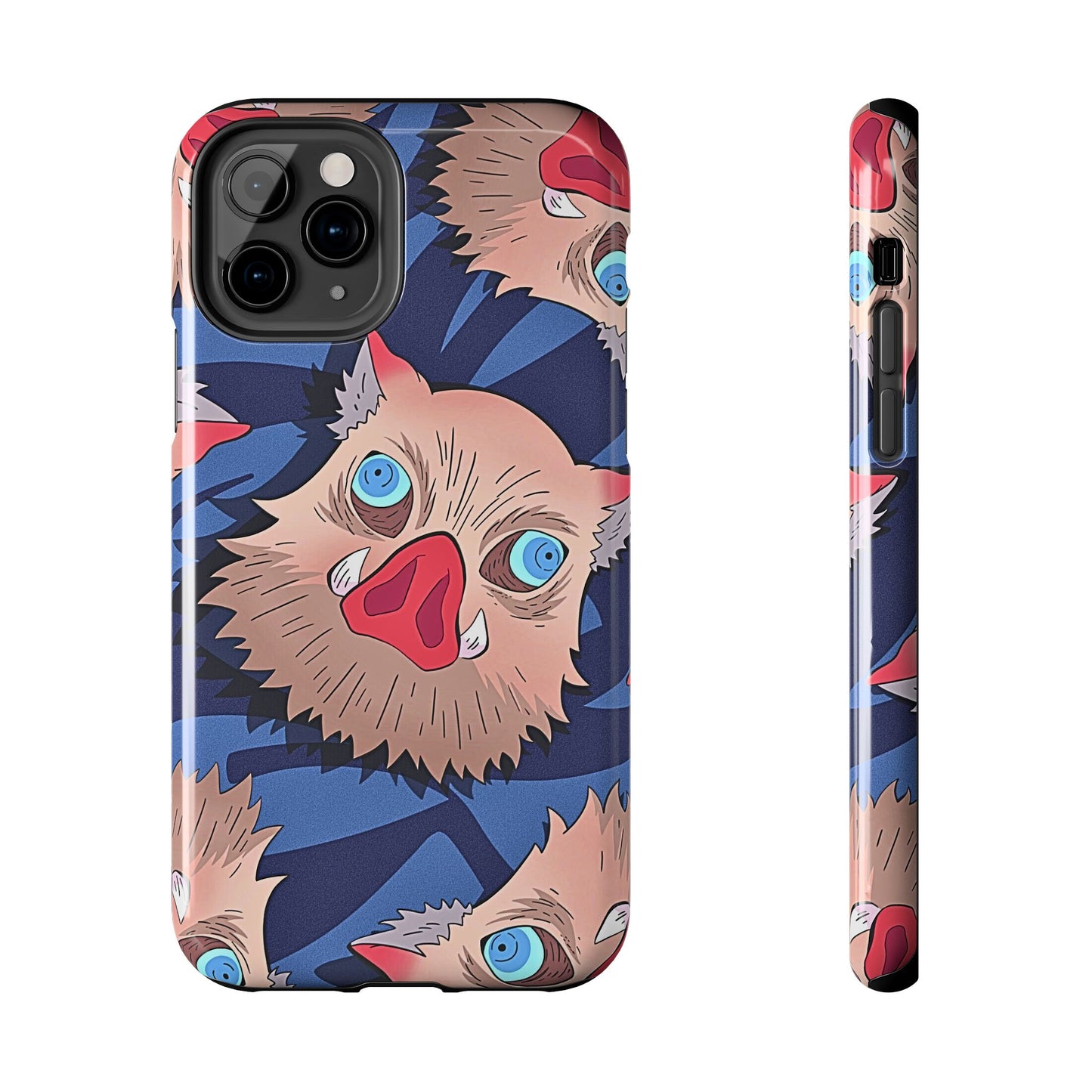 Inosuke Hashibira Head Pattern Tough Phone Case | Anime - Demon Slayer