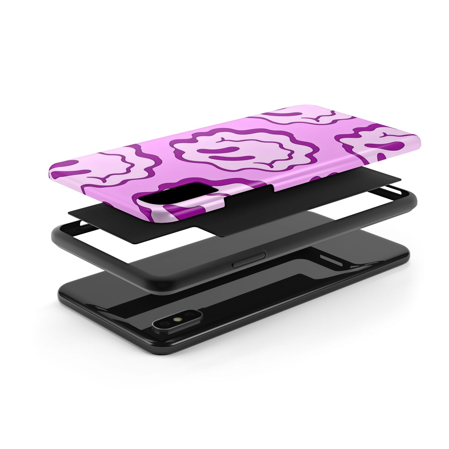 Waving Smile Preppy Pinky Tough Phone Case | Aesthetic