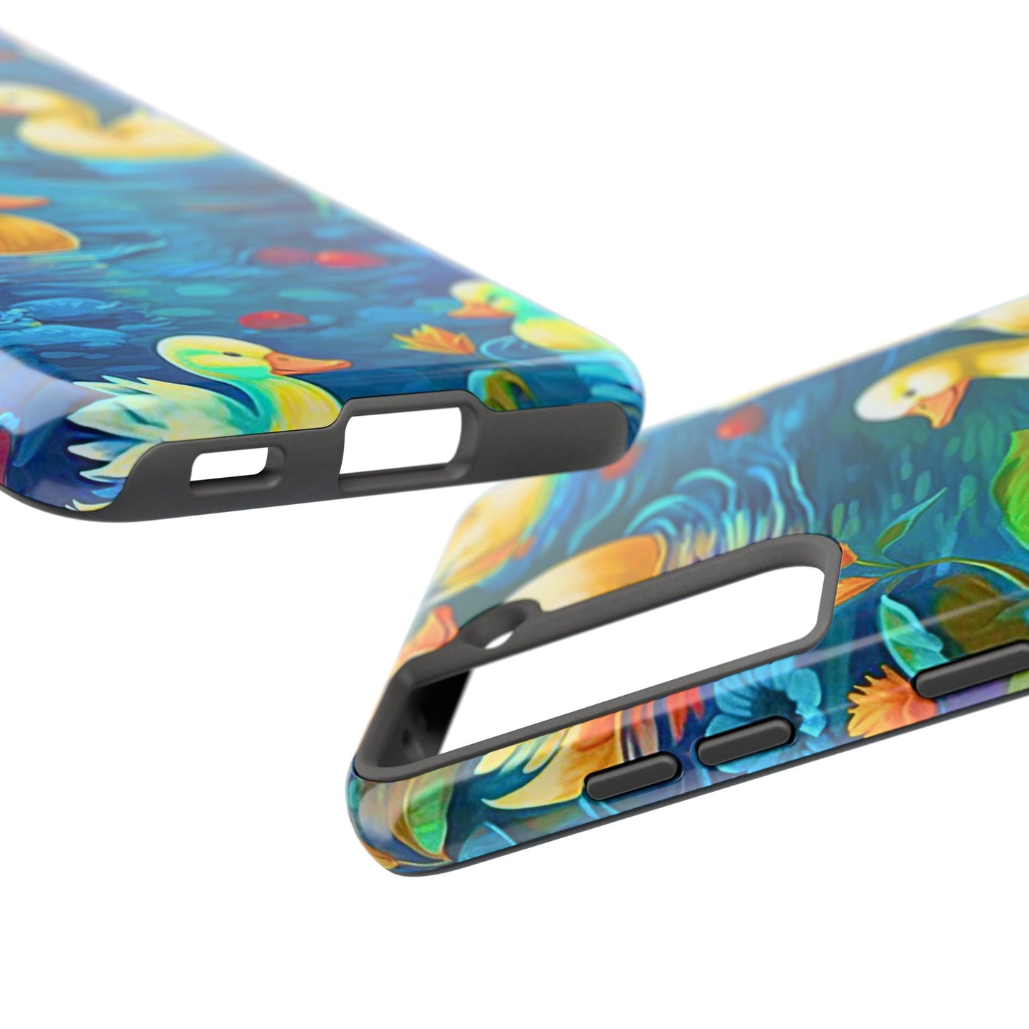 Ducks in the Pond Pattern Style Tough Phone Case | Animals