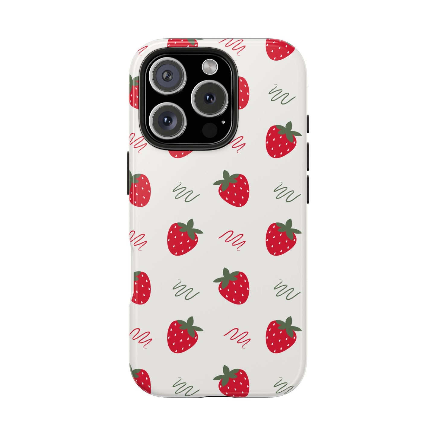 Strawberry Doodle Delight Tough Phone Case | Food