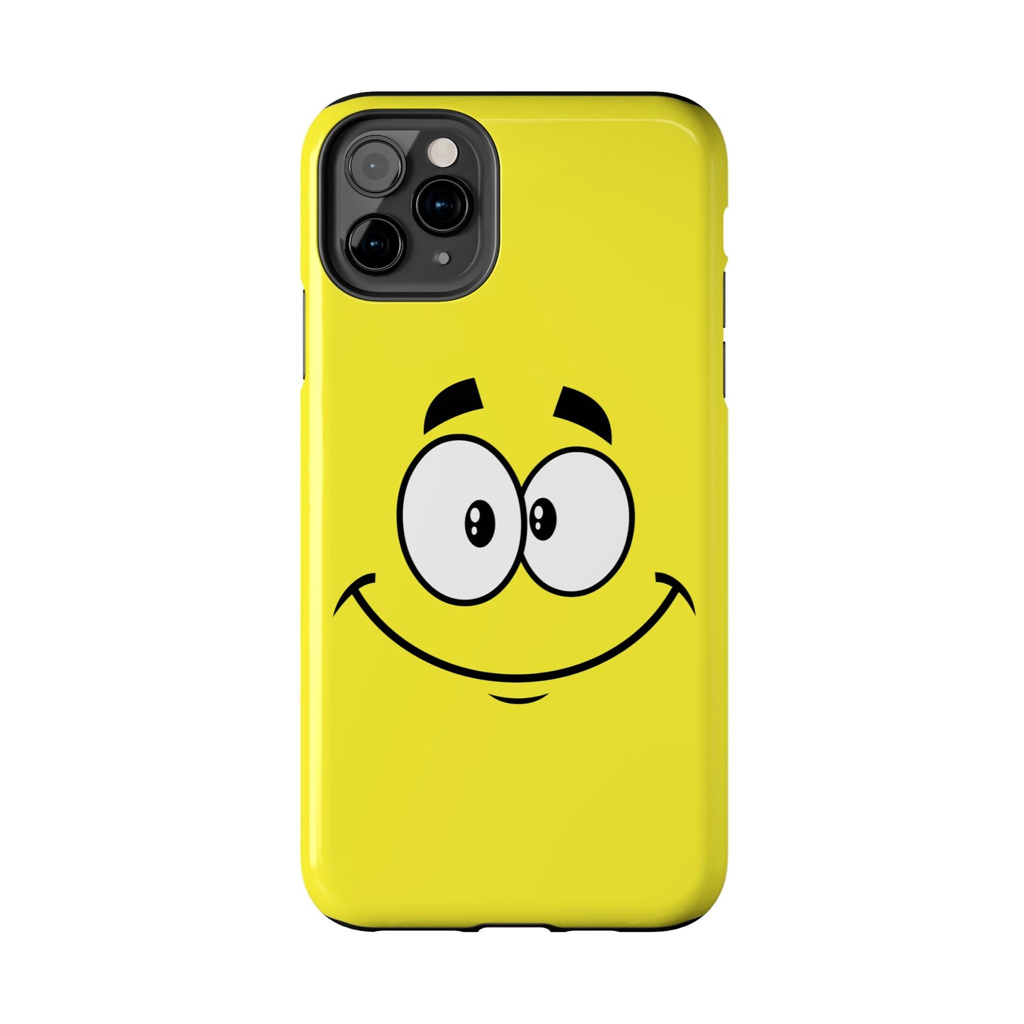 Smiley Happy Face Yellow Minimalist Cartoon Tough Phone Case | Funny