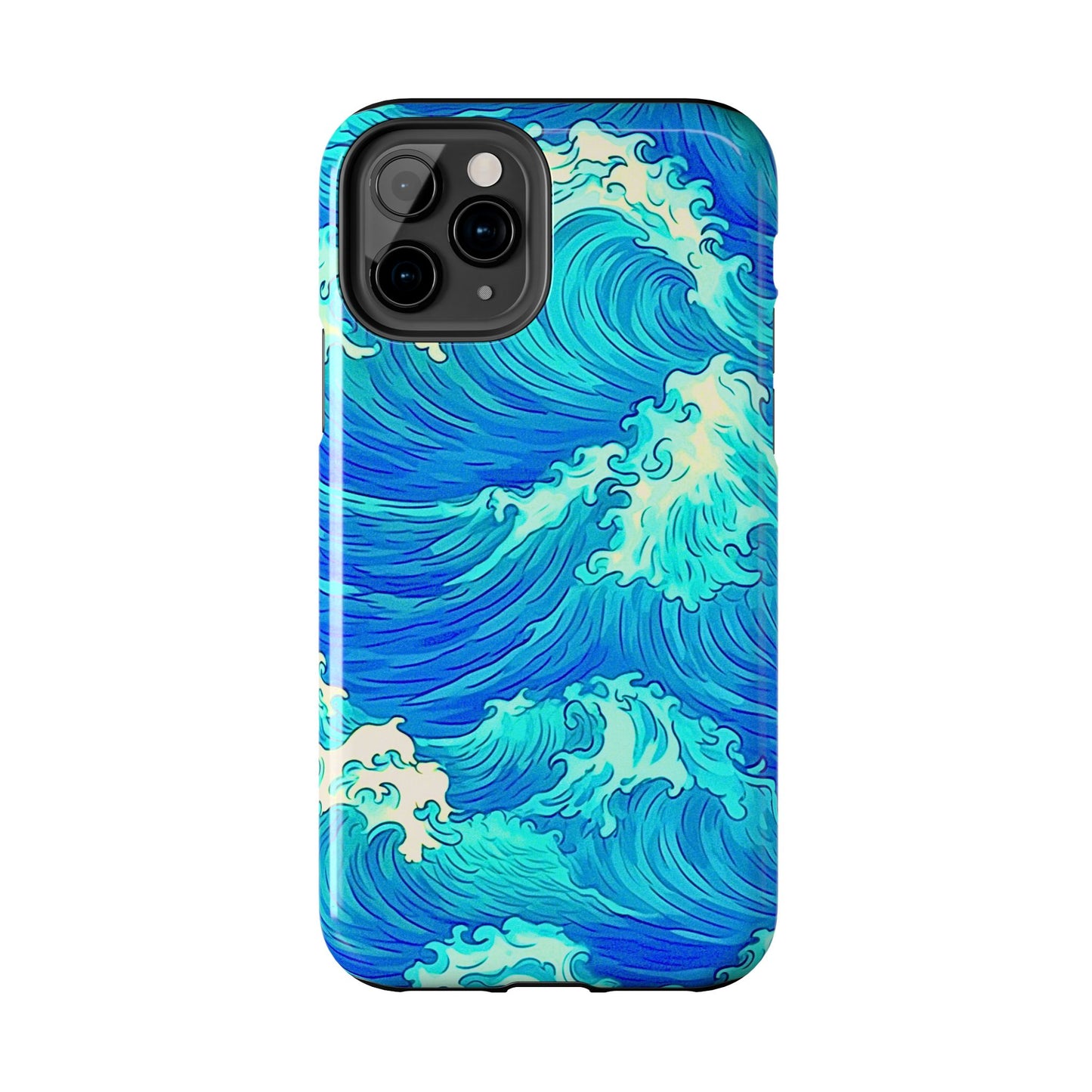Cool Water Wave Style Tough Phone Case | Aesthetic