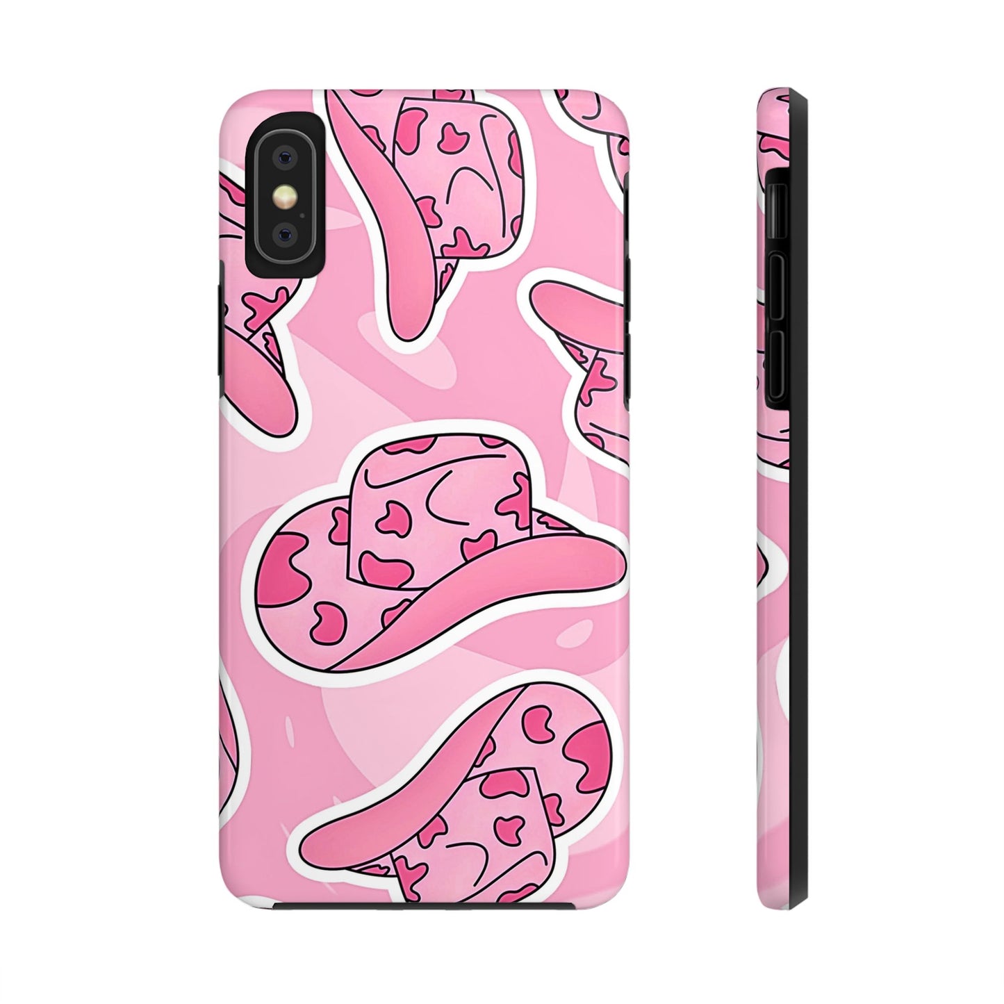 Pink Cowboy Hat Preppy Tough Phone Case | Aesthetic