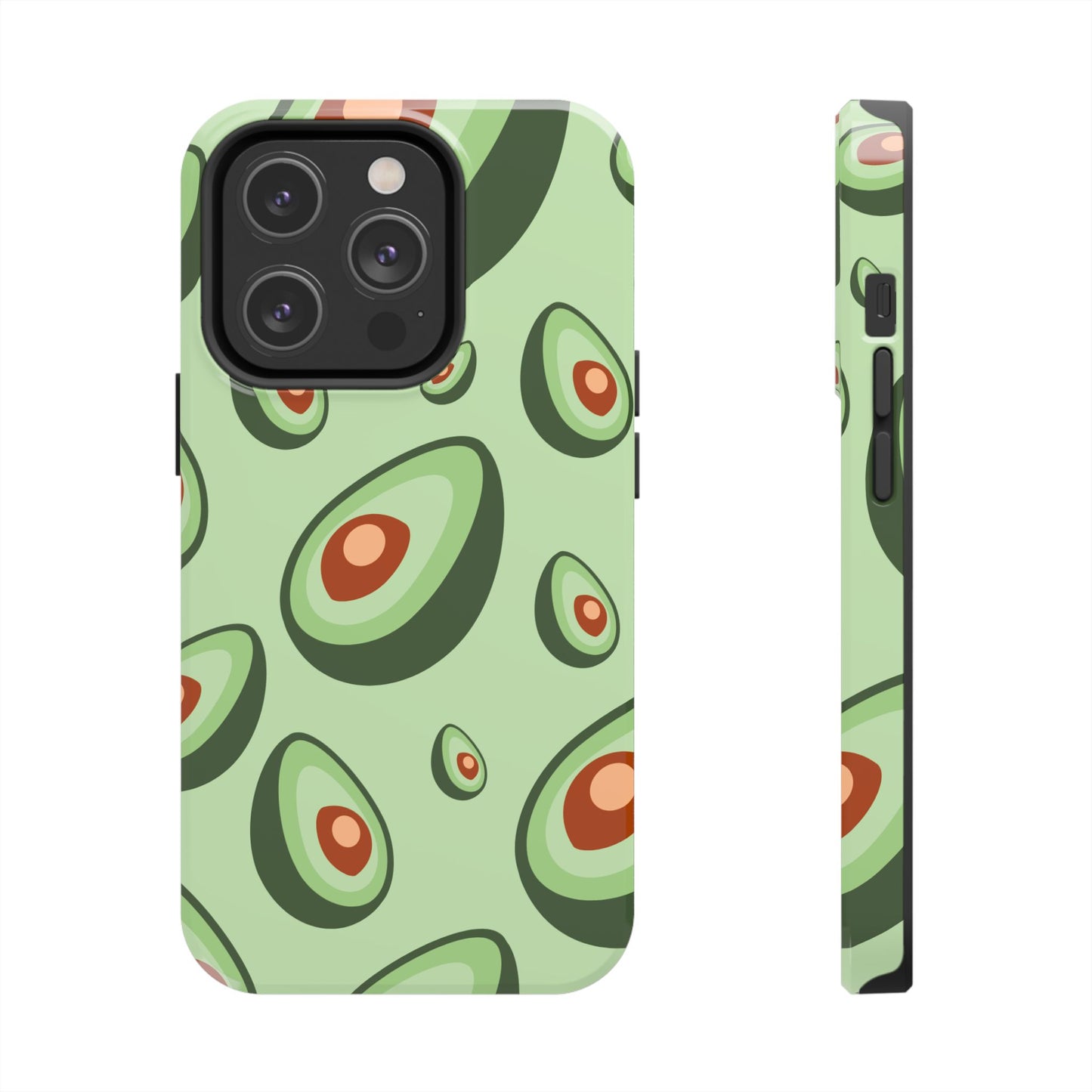 Trendy Avocado Pattern Green Aesthetic Minimal Fruit Phone Case | Food