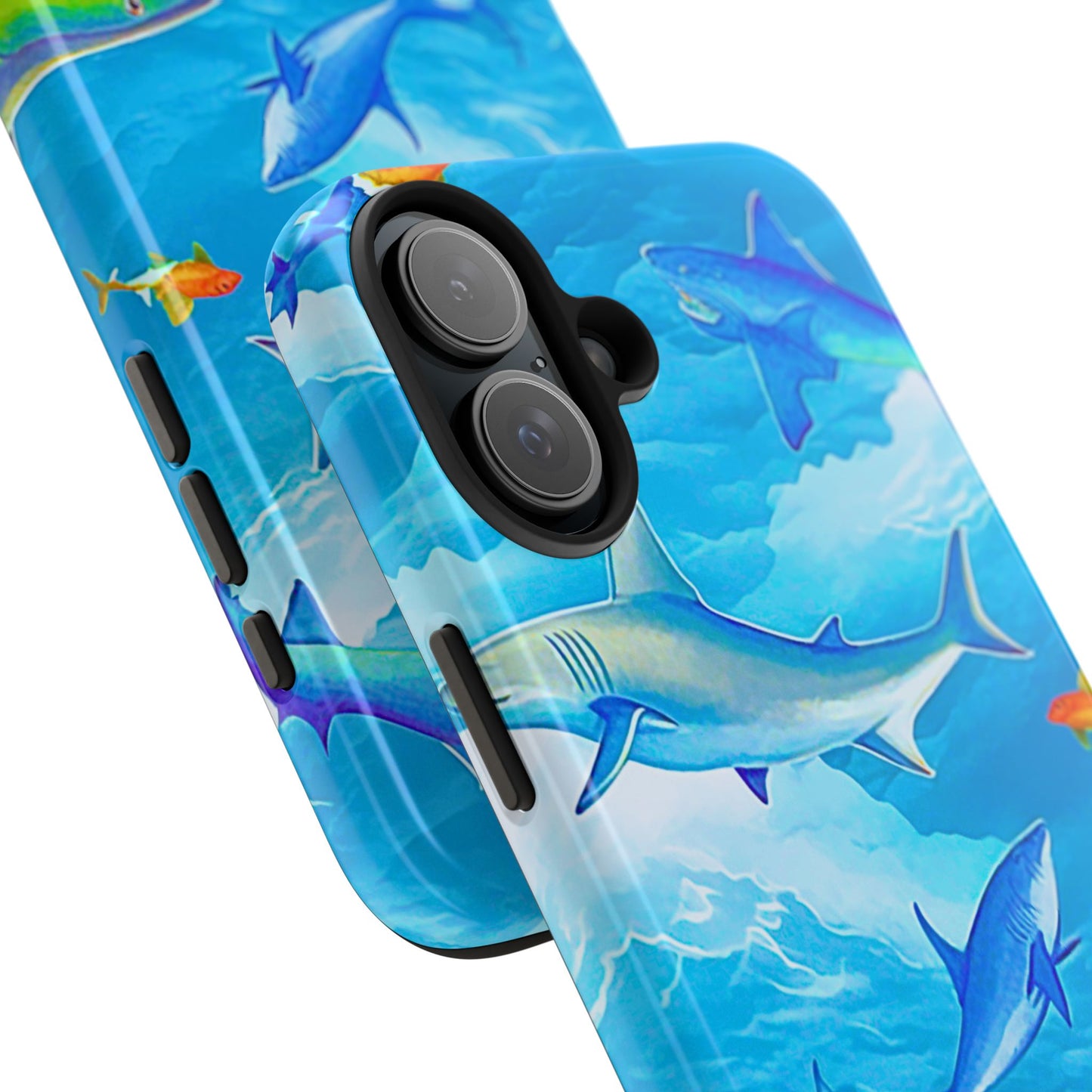 Sharks in the Sky Pattern Style Tough Phone Case | Animals