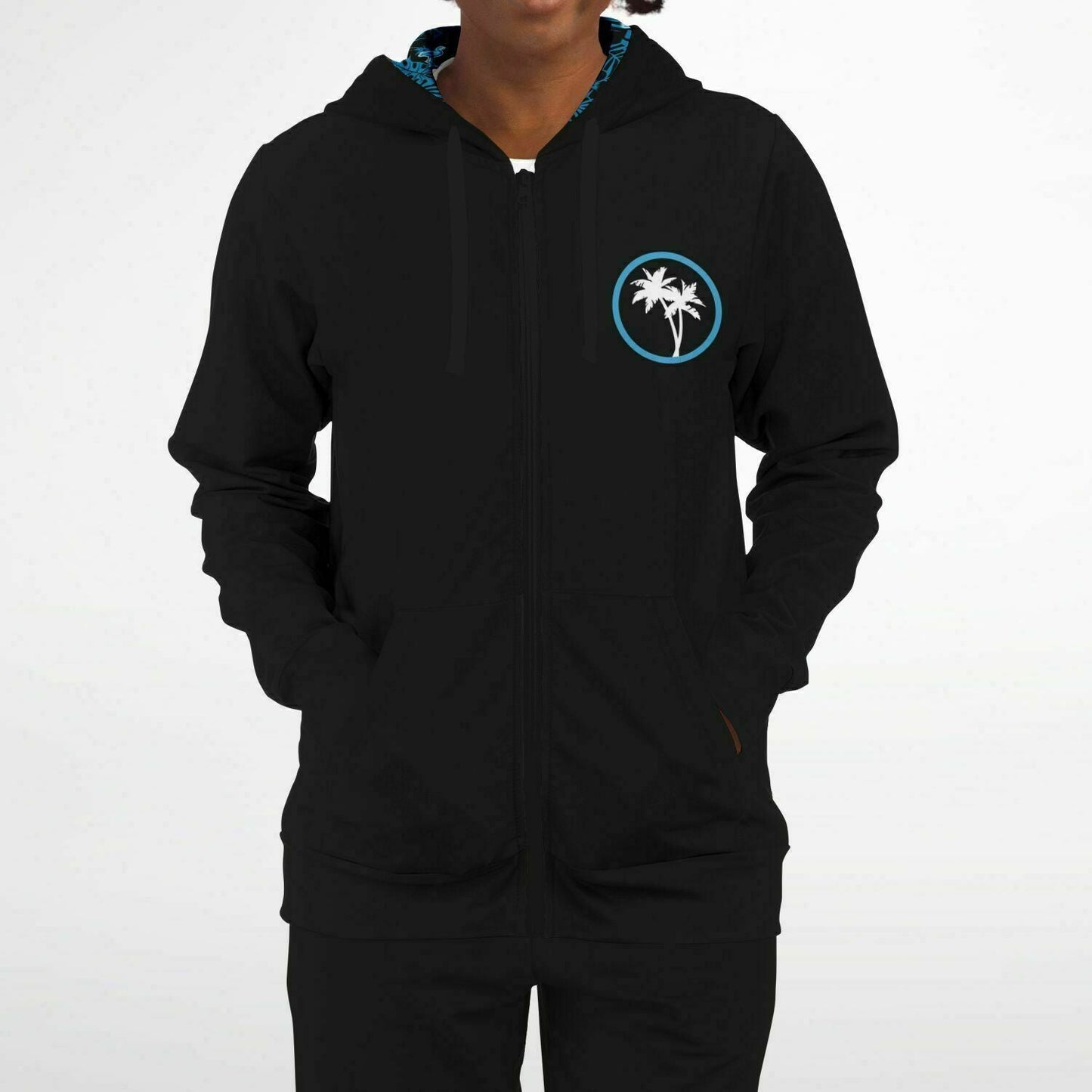 Rad Palm Icon Party Like A Flock Star Zip Up Hoodie