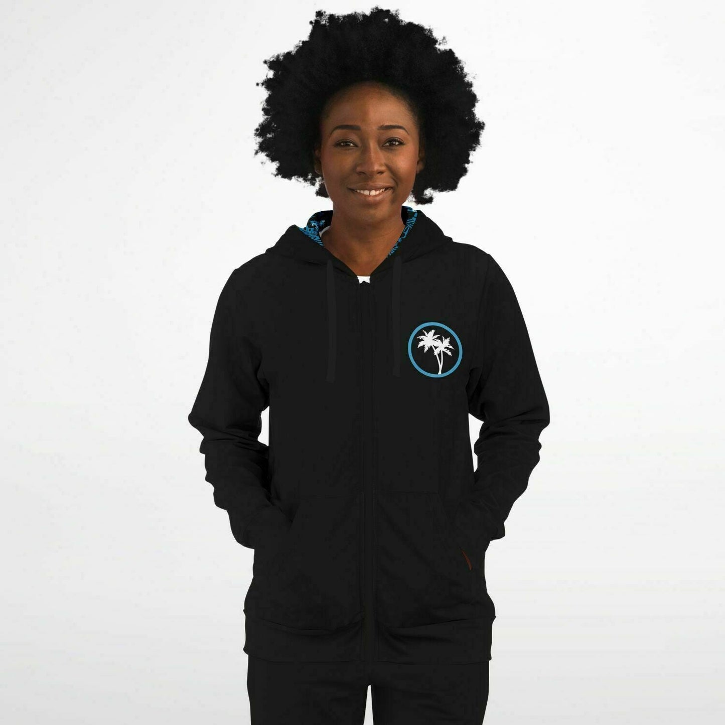 Rad Palm Icon Party Like A Flock Star Zip Up Hoodie