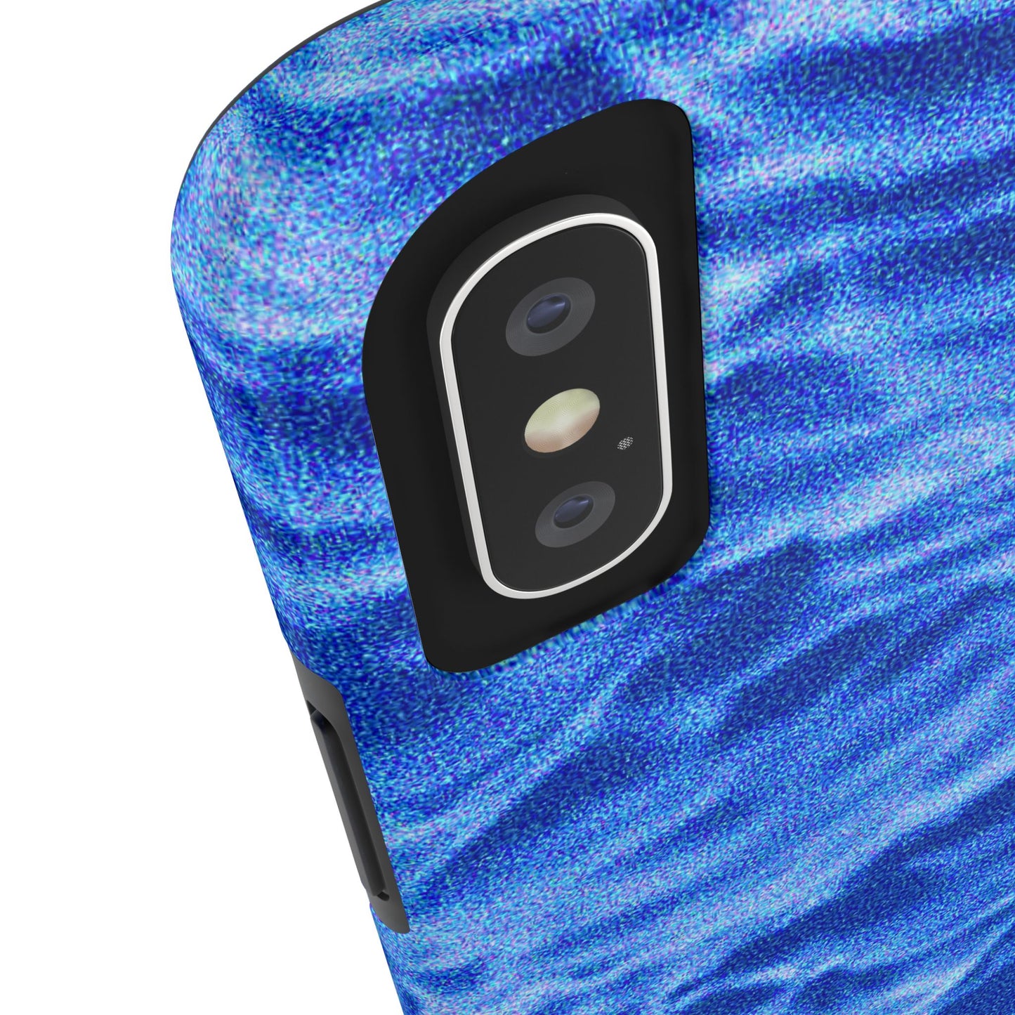 Blurred Ocean Waves Dark Blue Tough Phone Case | Aesthetic