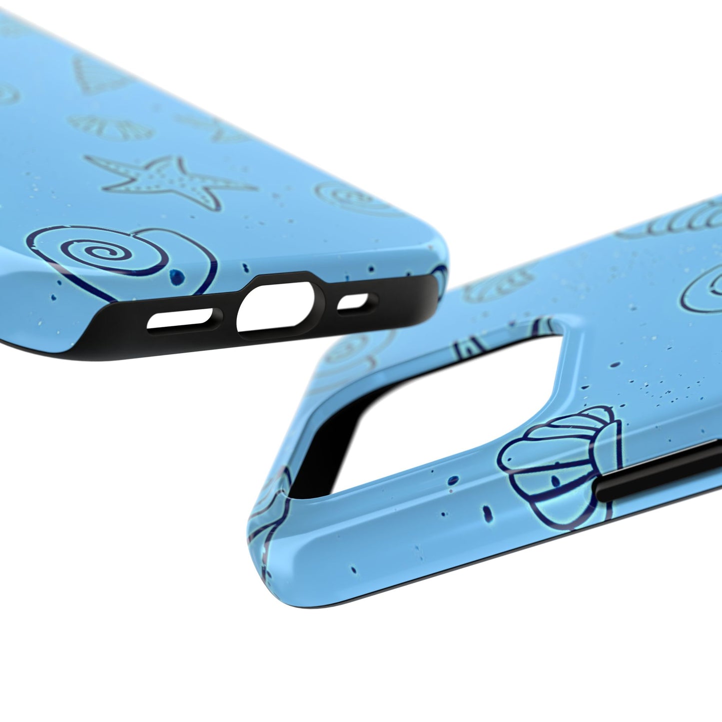 Funda resistente para teléfono Shells azul claro | Estética
