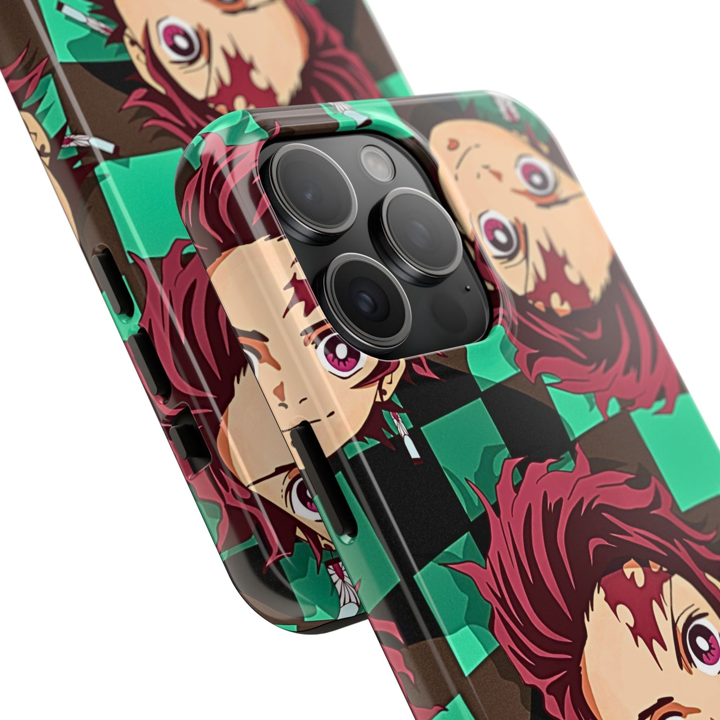 Tanjiro Kamado Head Pattern Tough Phone Case | Anime - Demon Slayer