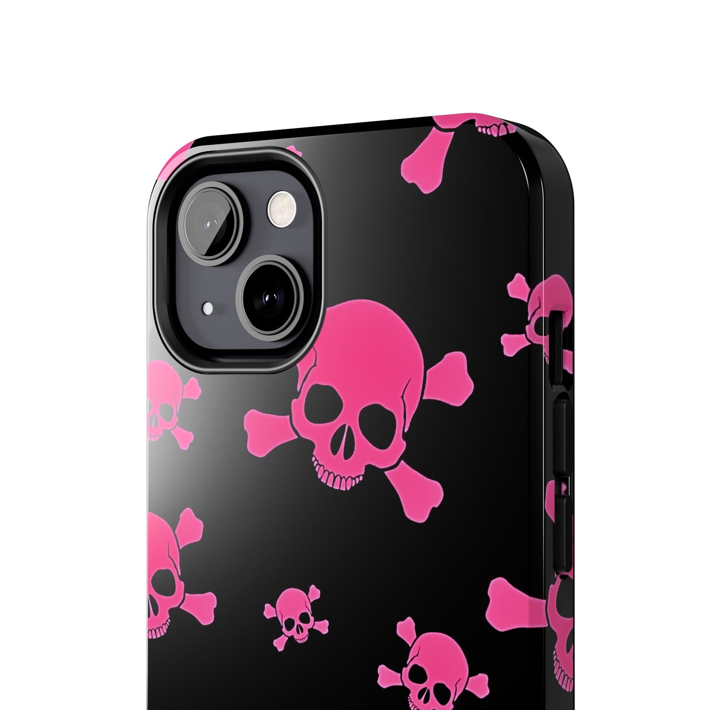 Pink Skull Emo Style Tough Phone Case | Aesthetic