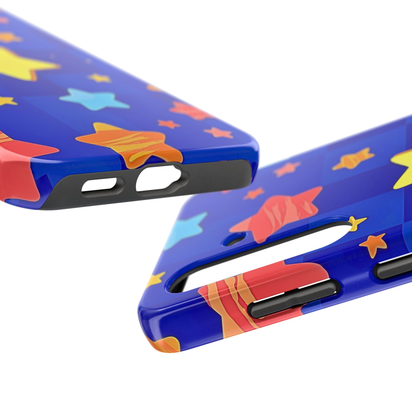 Vibrant Preppy Stars Pattern Tough Phone Case | Aesthetic