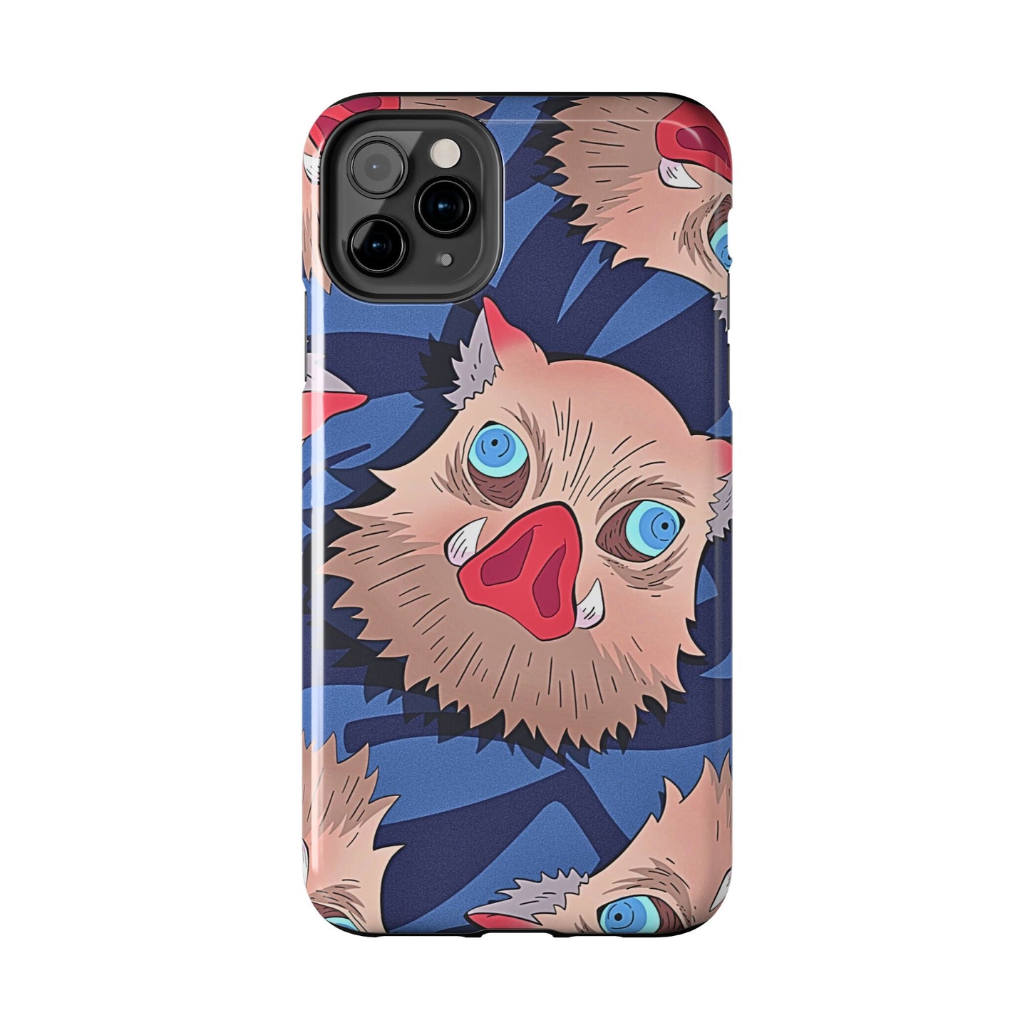 Inosuke Hashibira Head Pattern Tough Phone Case | Anime - Demon Slayer