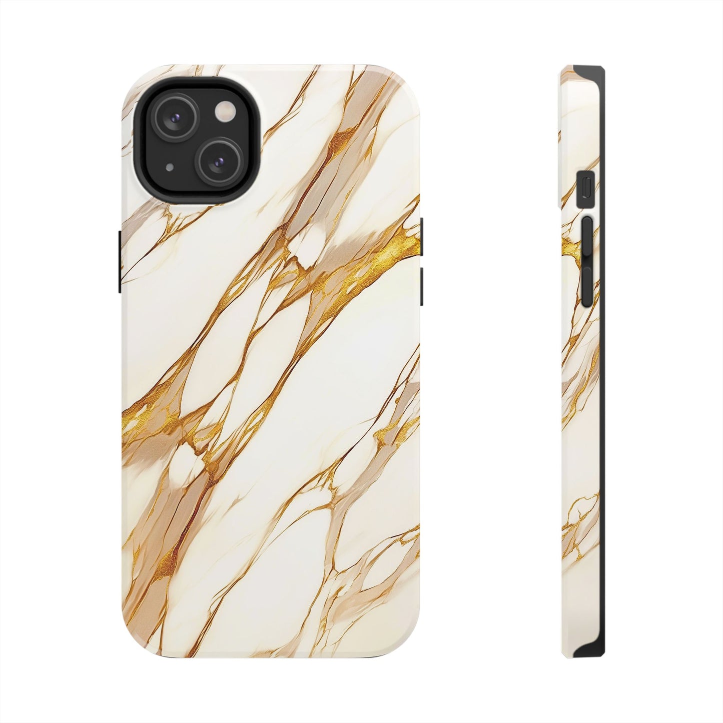 Luxury Marble Gold Vein Texture Pattern Style Tough Phone Case/Cover | Aesthetic