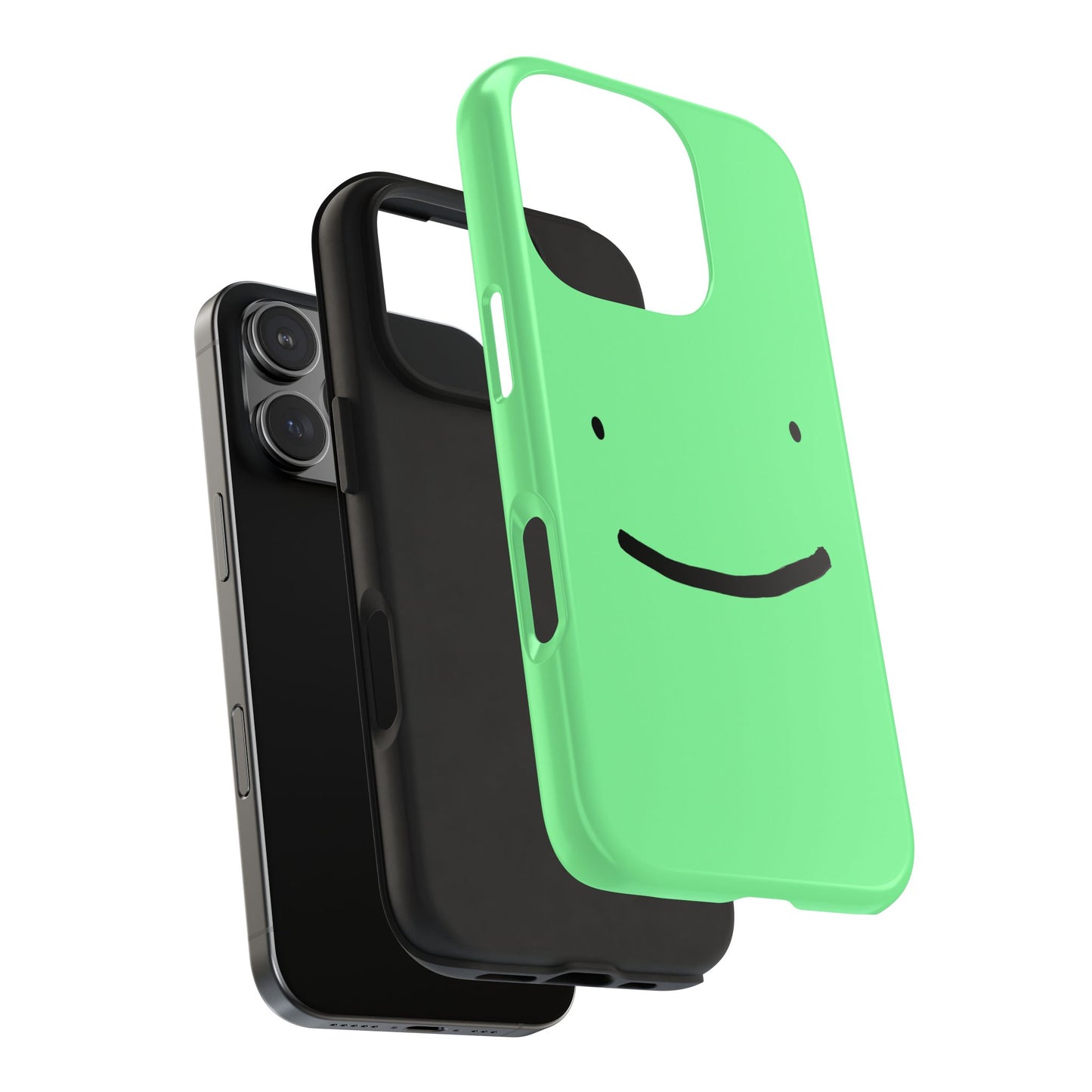 Simple Smile Green Face Tough Phone Case | Other