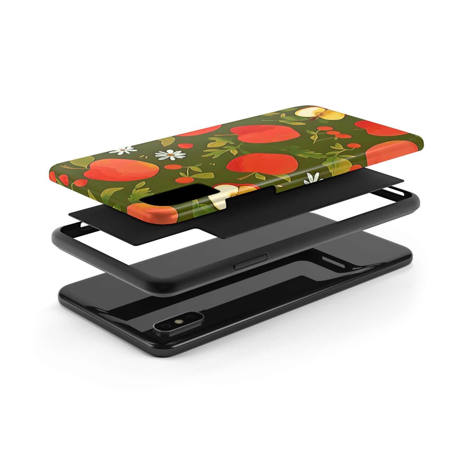 Apple & Berry Garden Pattern Style Tough Phone Case/Cover | Aesthetic