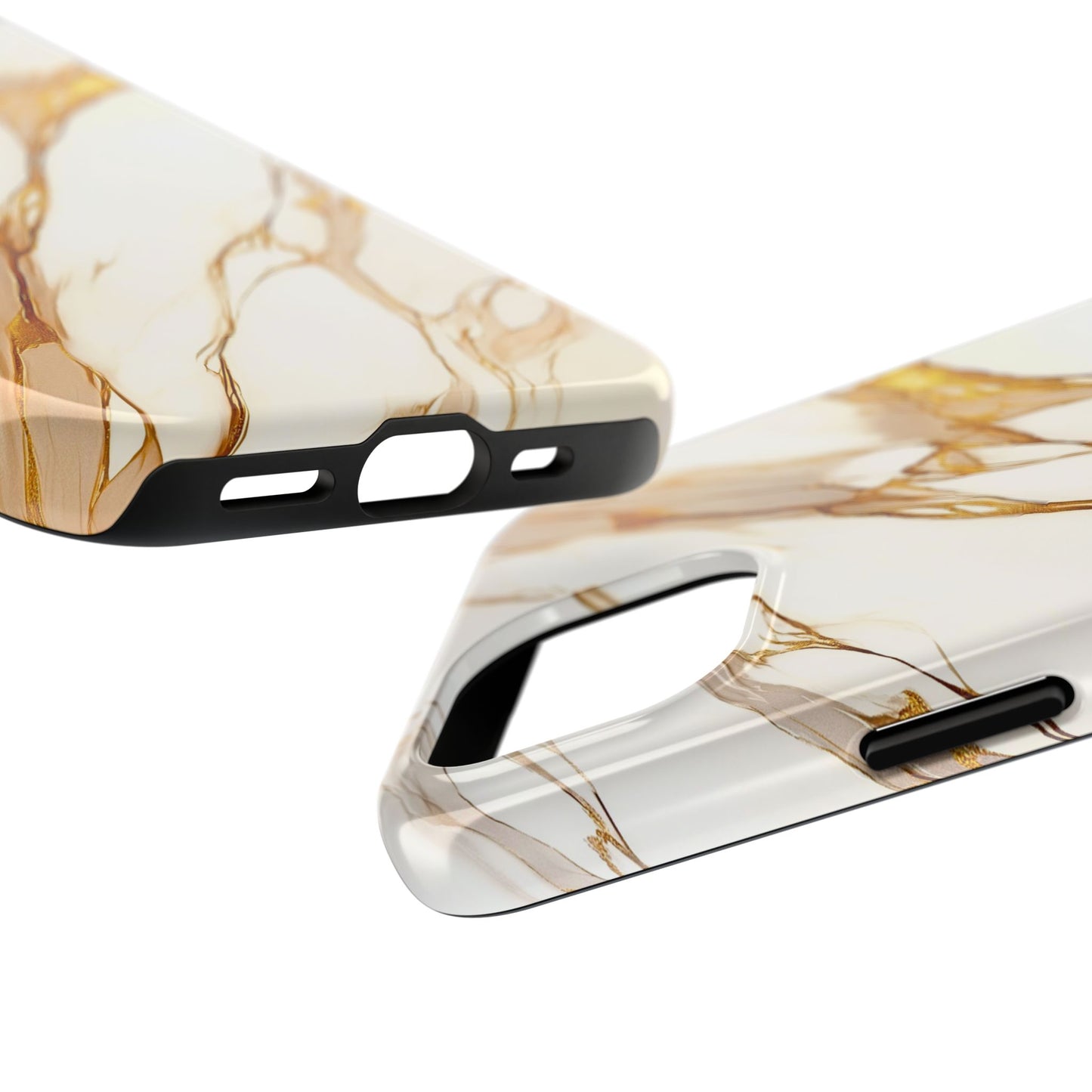 Luxury Marble Gold Vein Texture Pattern Style Tough Phone Case/Cover | Aesthetic