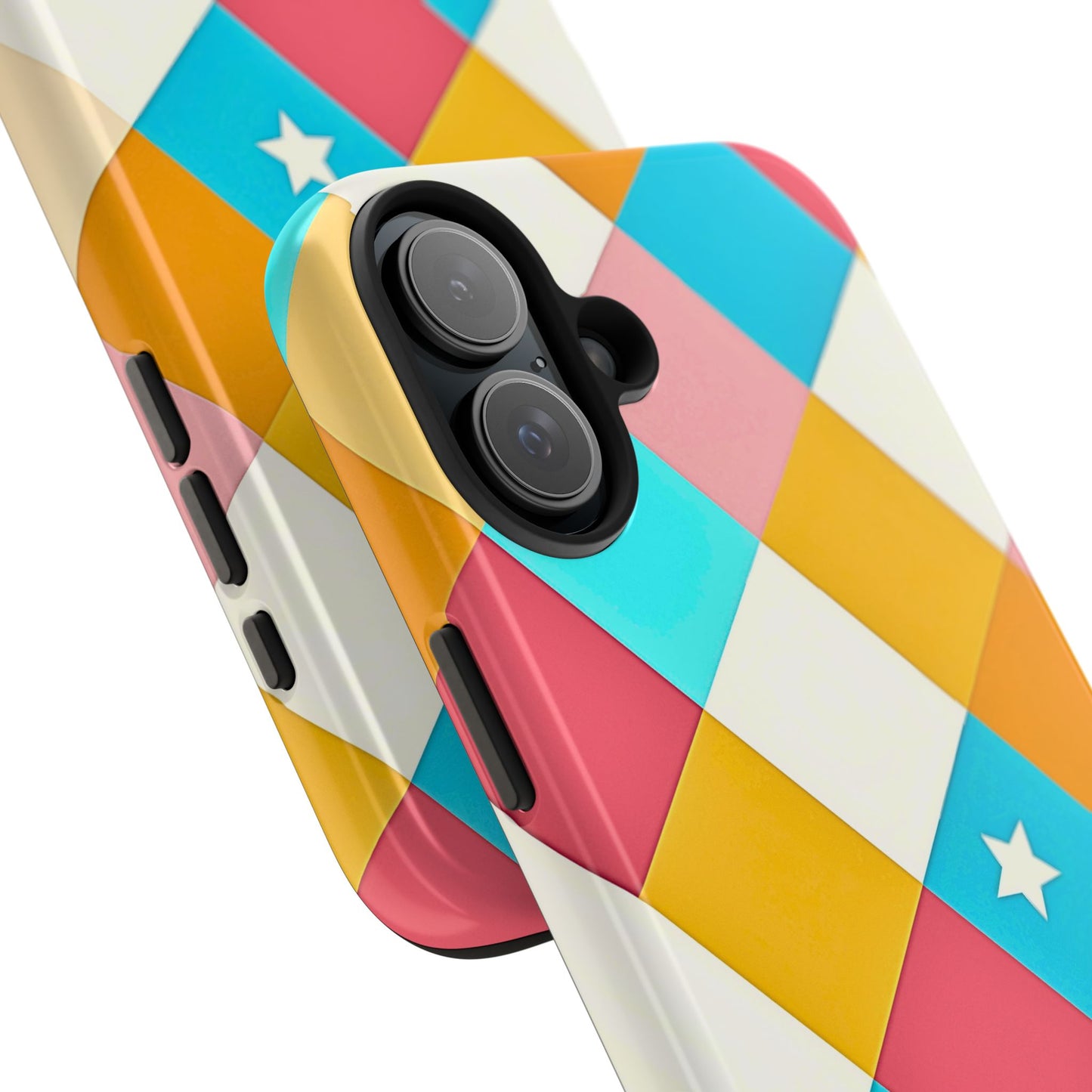 Vibrant Preppy Checkered Tough Phone Case | Aesthetic