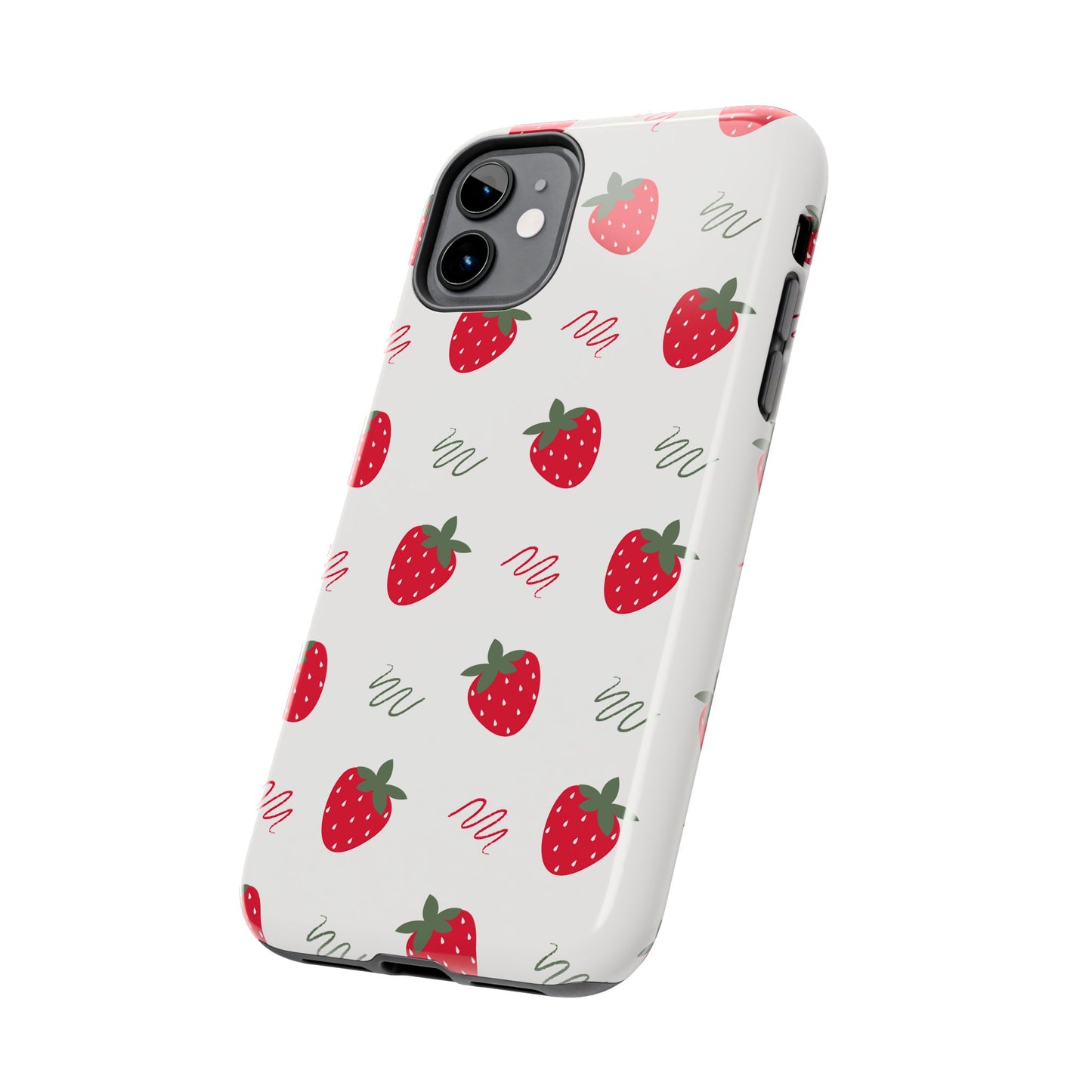 Strawberry Doodle Delight Tough Phone Case | Food