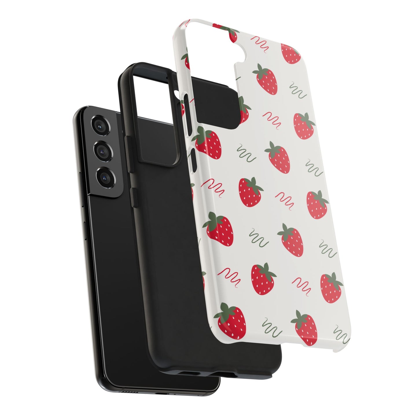 Strawberry Doodle Delight Tough Phone Case | Food