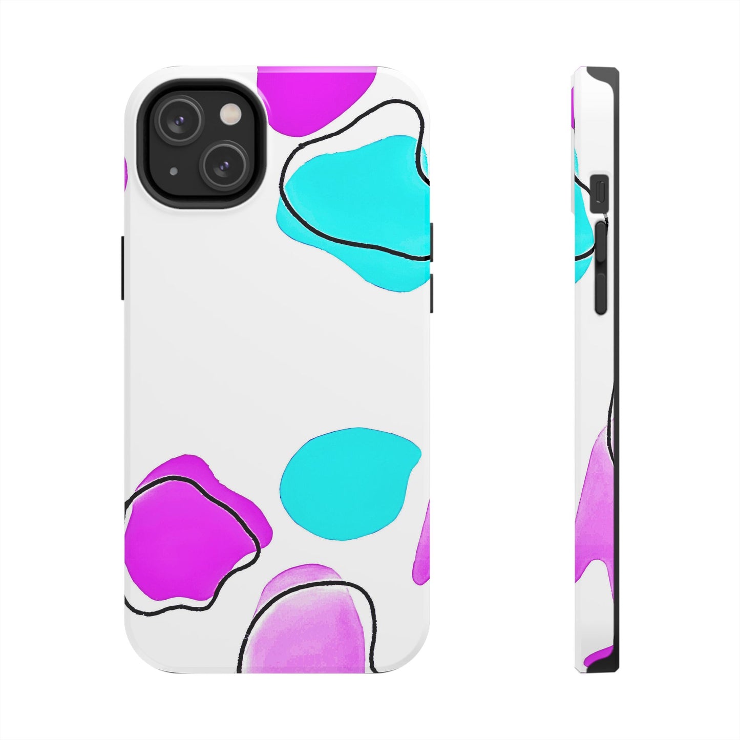 Abstract Shapes Preppy Pastel Style (Version 2) Tough Phone Case | Aesthetic