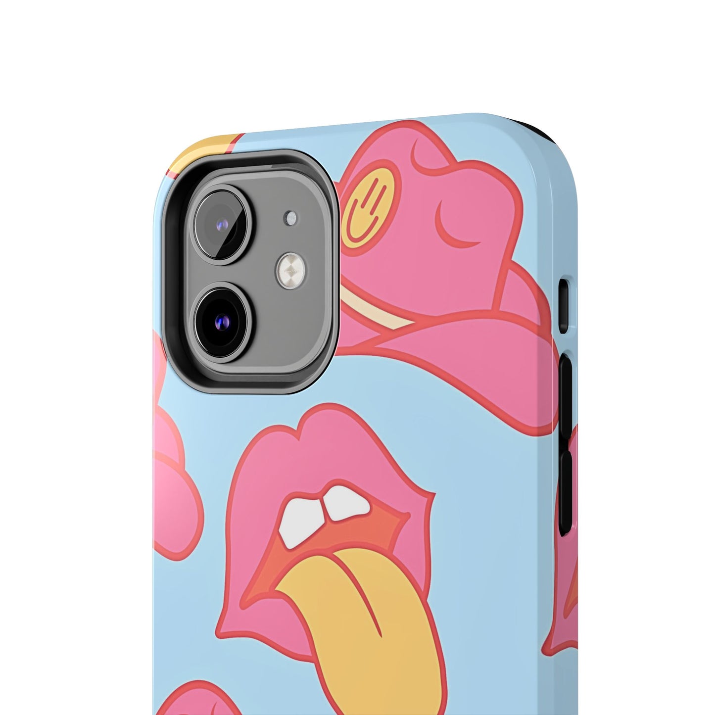 Preppy Cowboy Hat & Hot Lips Pattern (Version 1) Tough Phone Case | Aesthetic